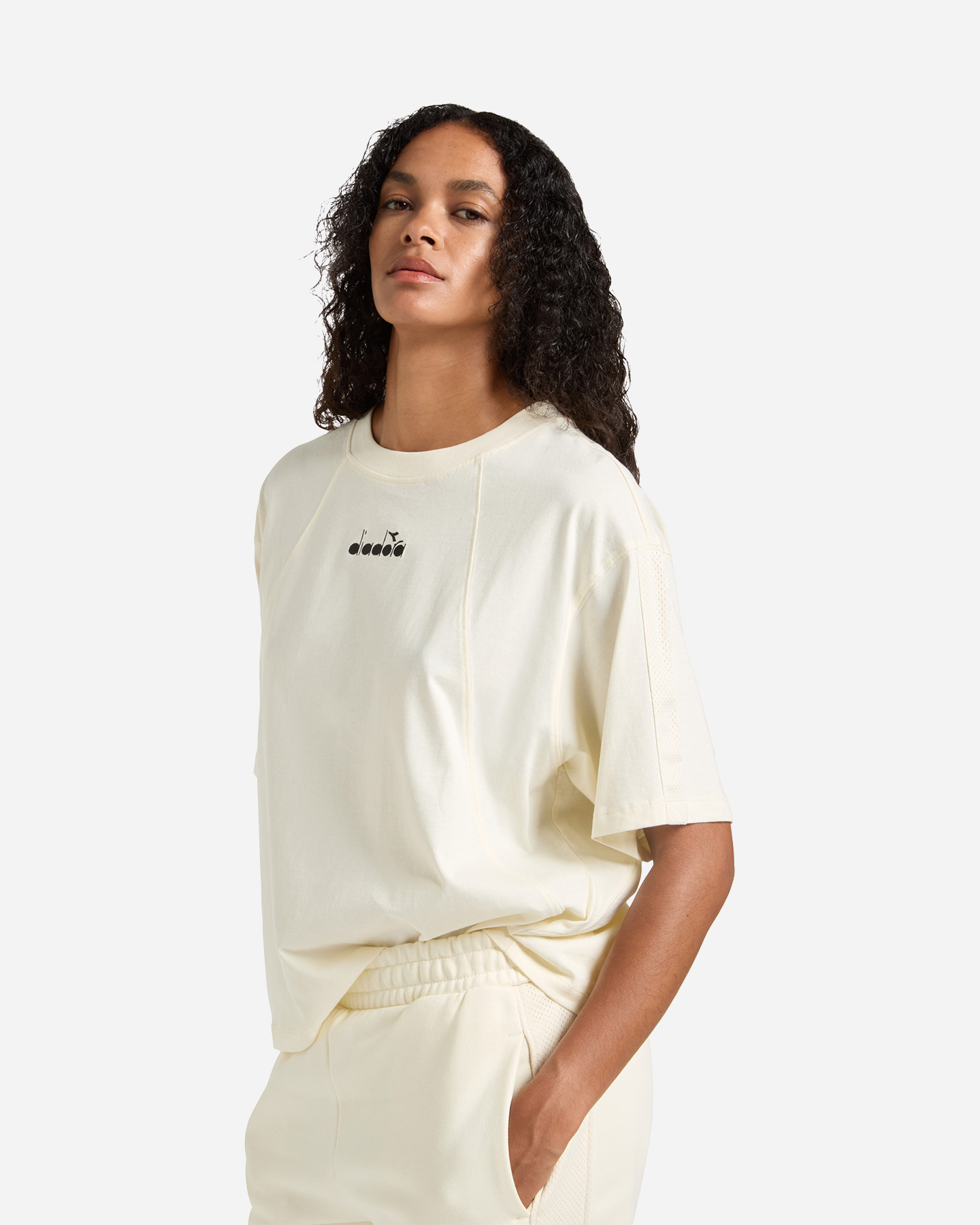 T-shirt DIADORA BASIC W - Bianco - 3 | Cisalfa Sport