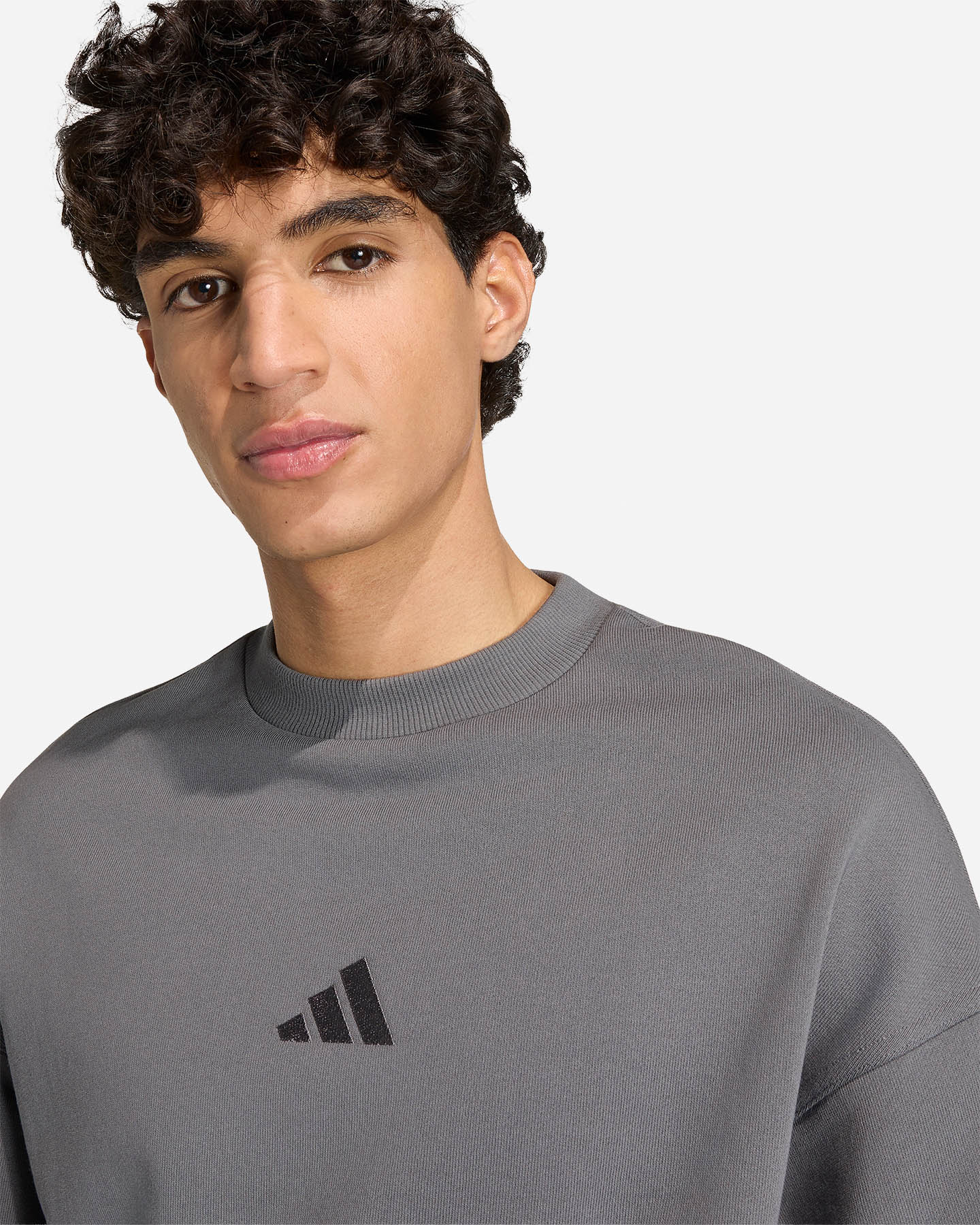 Felpa ADIDAS KIT SMALL LOGO M - Antracite - 4 | Cisalfa Sport