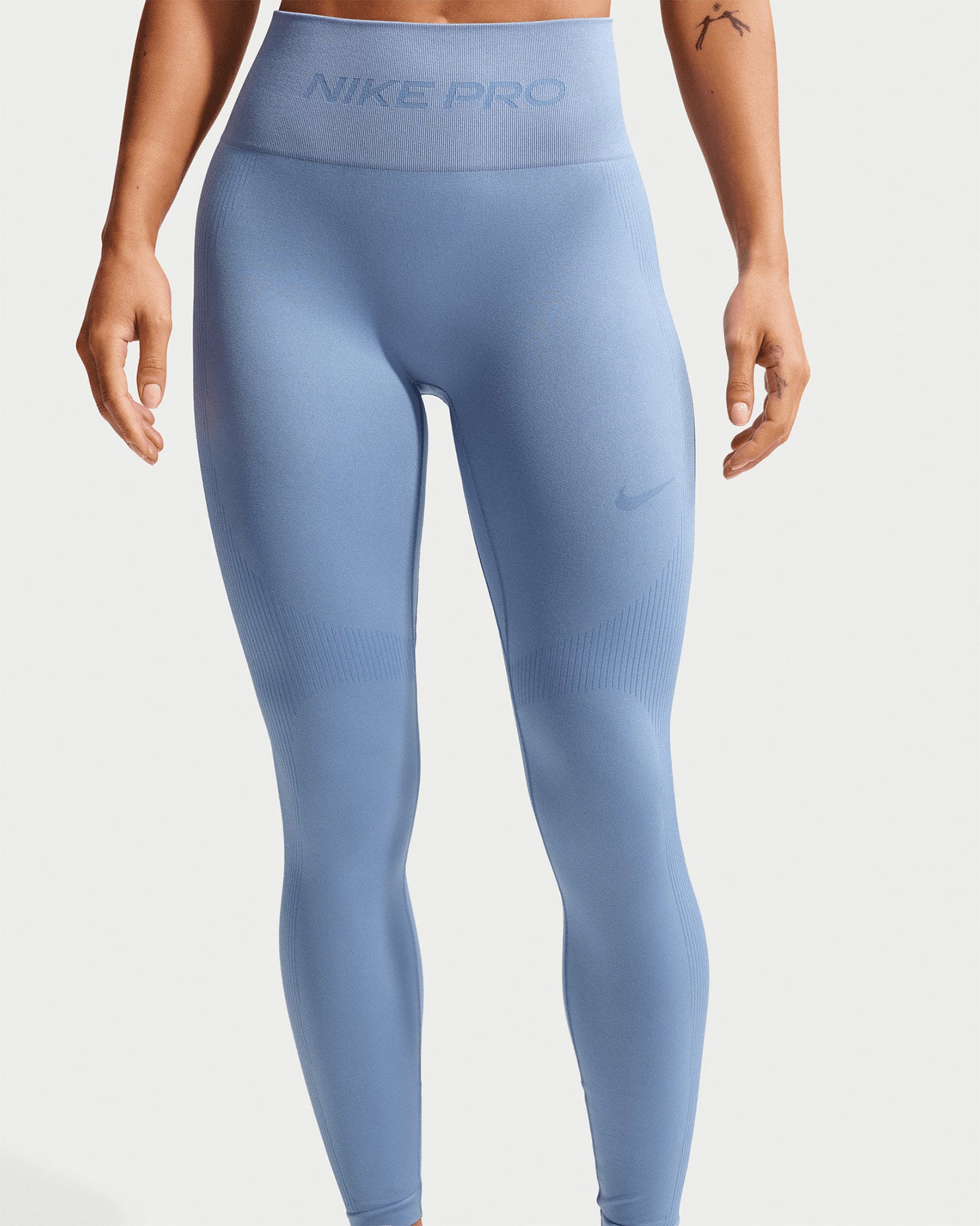 Leggings NIKE SEAMLESS PRO W - Azzurro - 3 | Cisalfa Sport