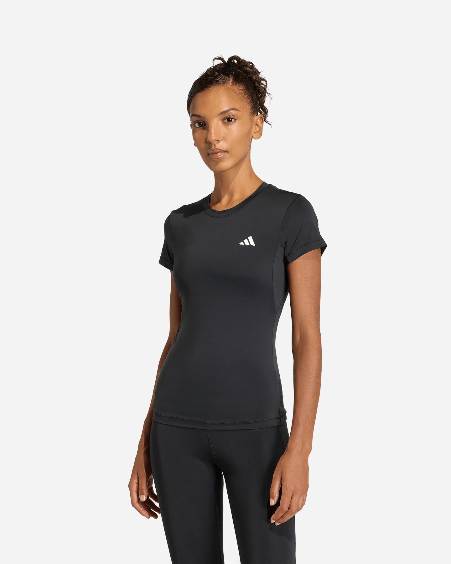 T-shirt training ADIDAS STRENGTH ESSENTIALS WORKOUT CONTOUR W - Nero - 1 | Cisalfa Sport