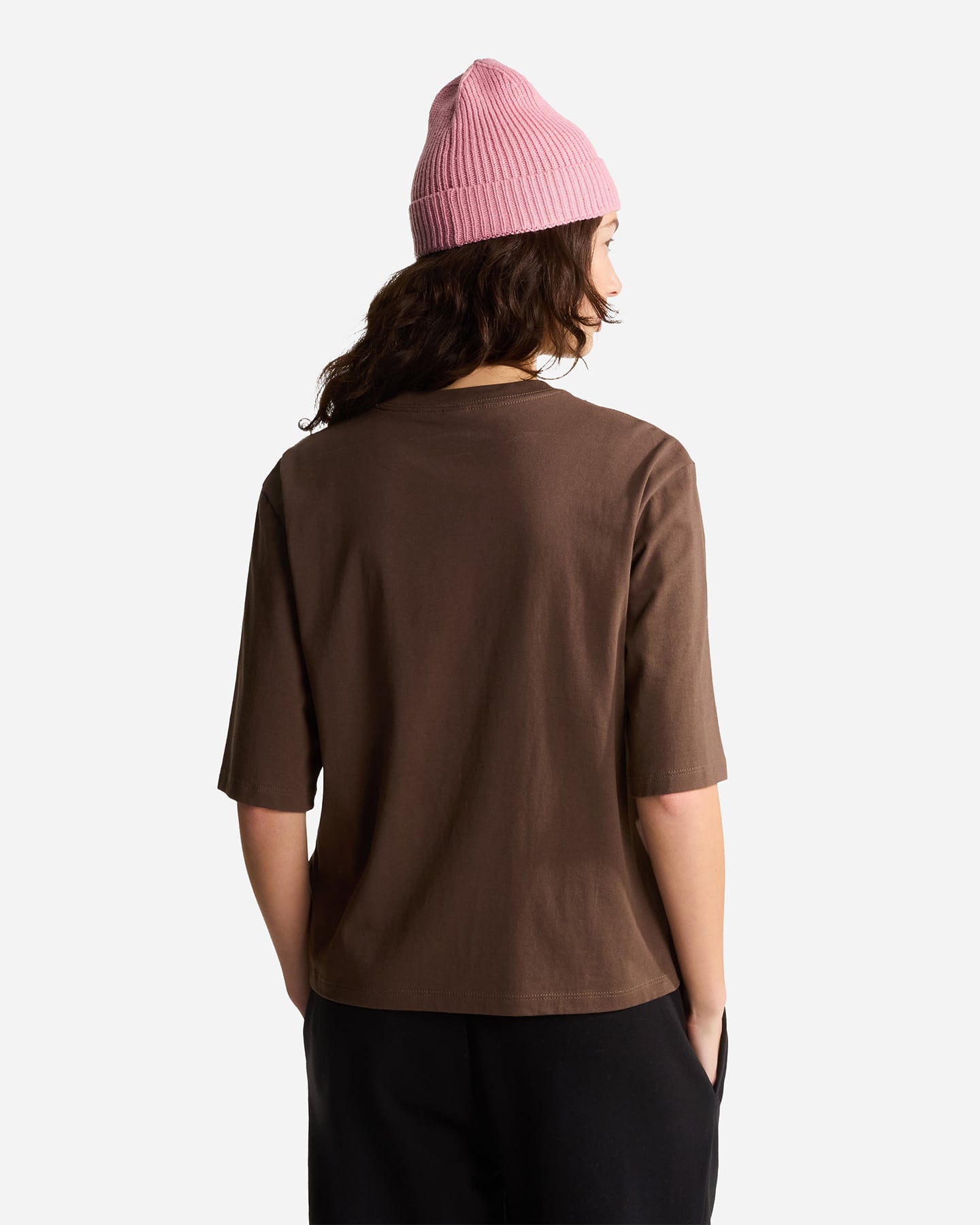 T-shirt THE NORTH FACE ESSENTIAL SIMPLE DOME W - Marrone - 3 | Cisalfa Sport