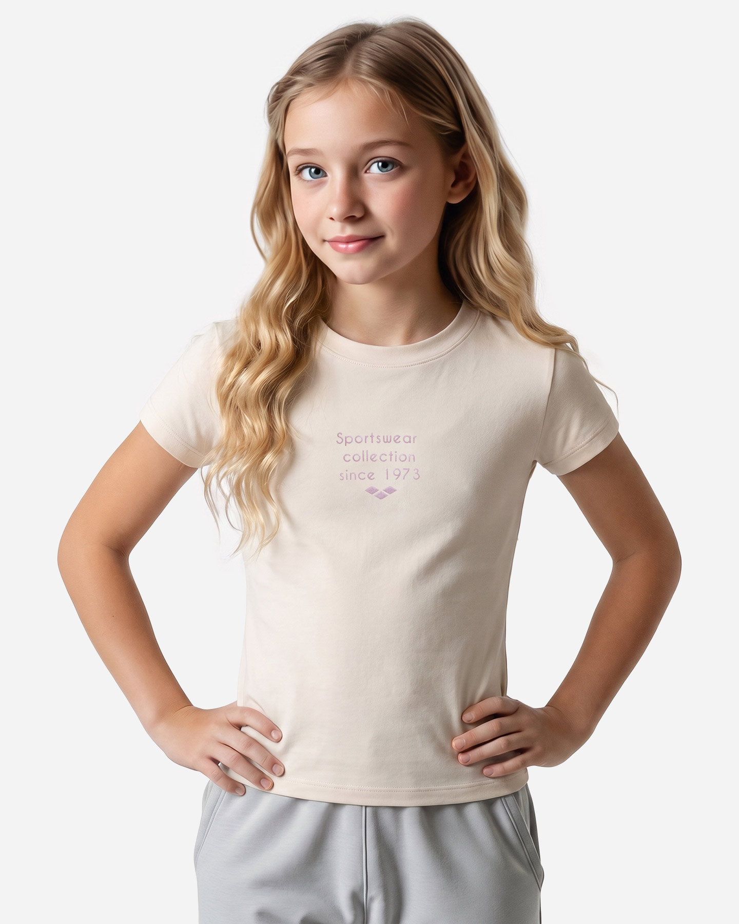 T-shirt ARENA ATHLETIC ESSENTIAL JR - Rosa - 2 | Cisalfa Sport