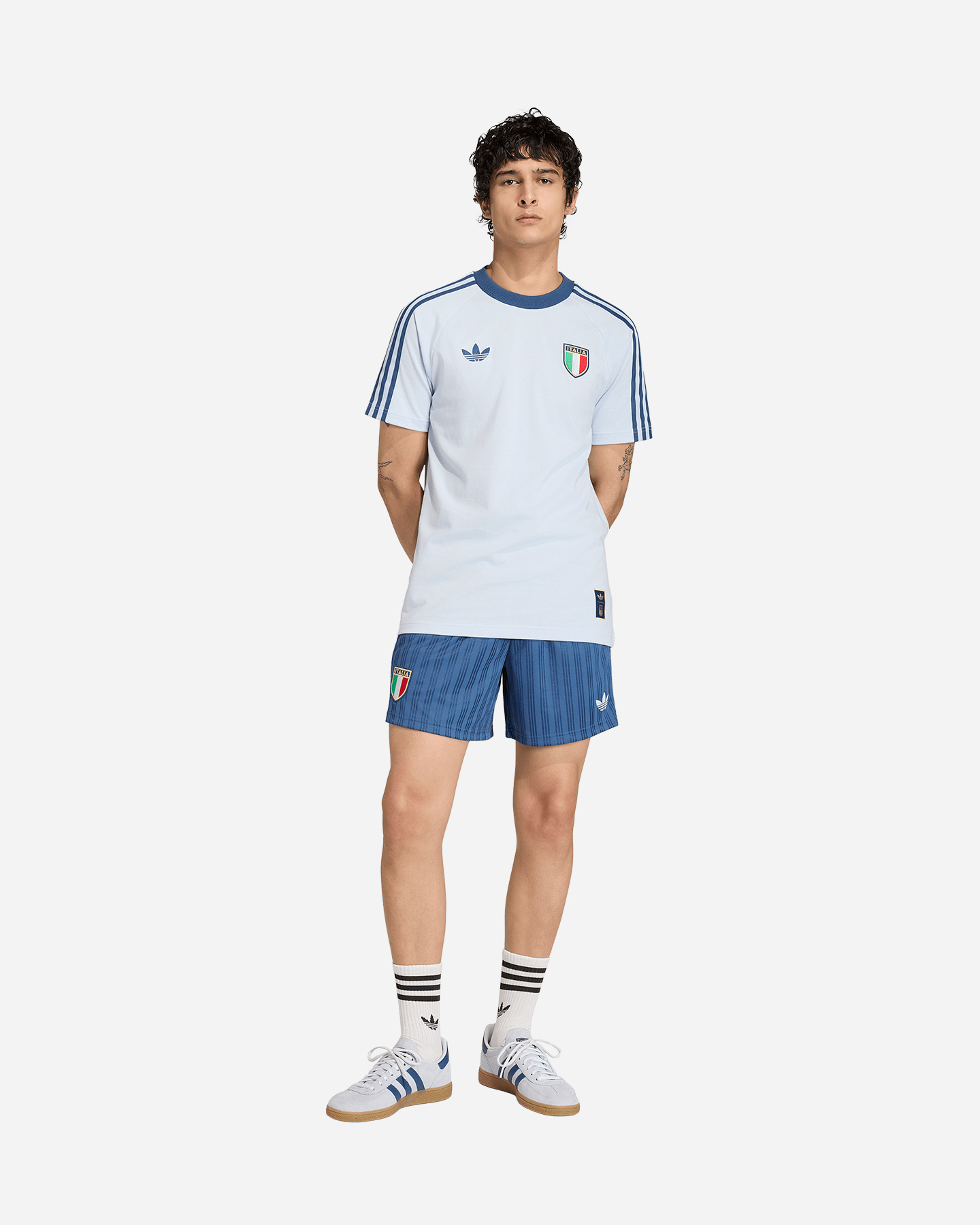 Pantaloncini ADIDAS ITALIA ORIGINALS M - Azzurro - 2 | Cisalfa Sport