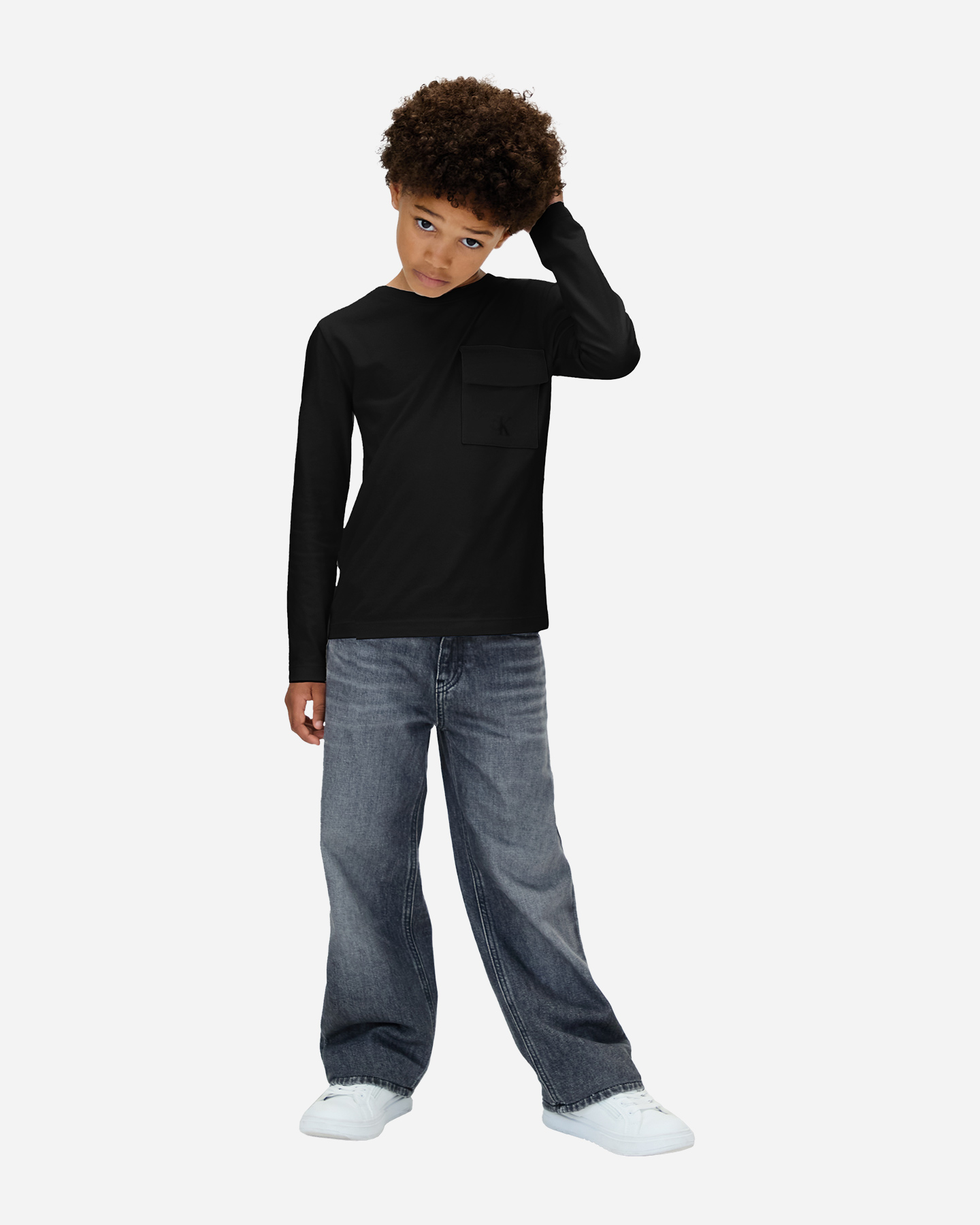 T-shirt CALVIN KLEIN JEANS BASIC JR - Nero - 2 | Cisalfa Sport