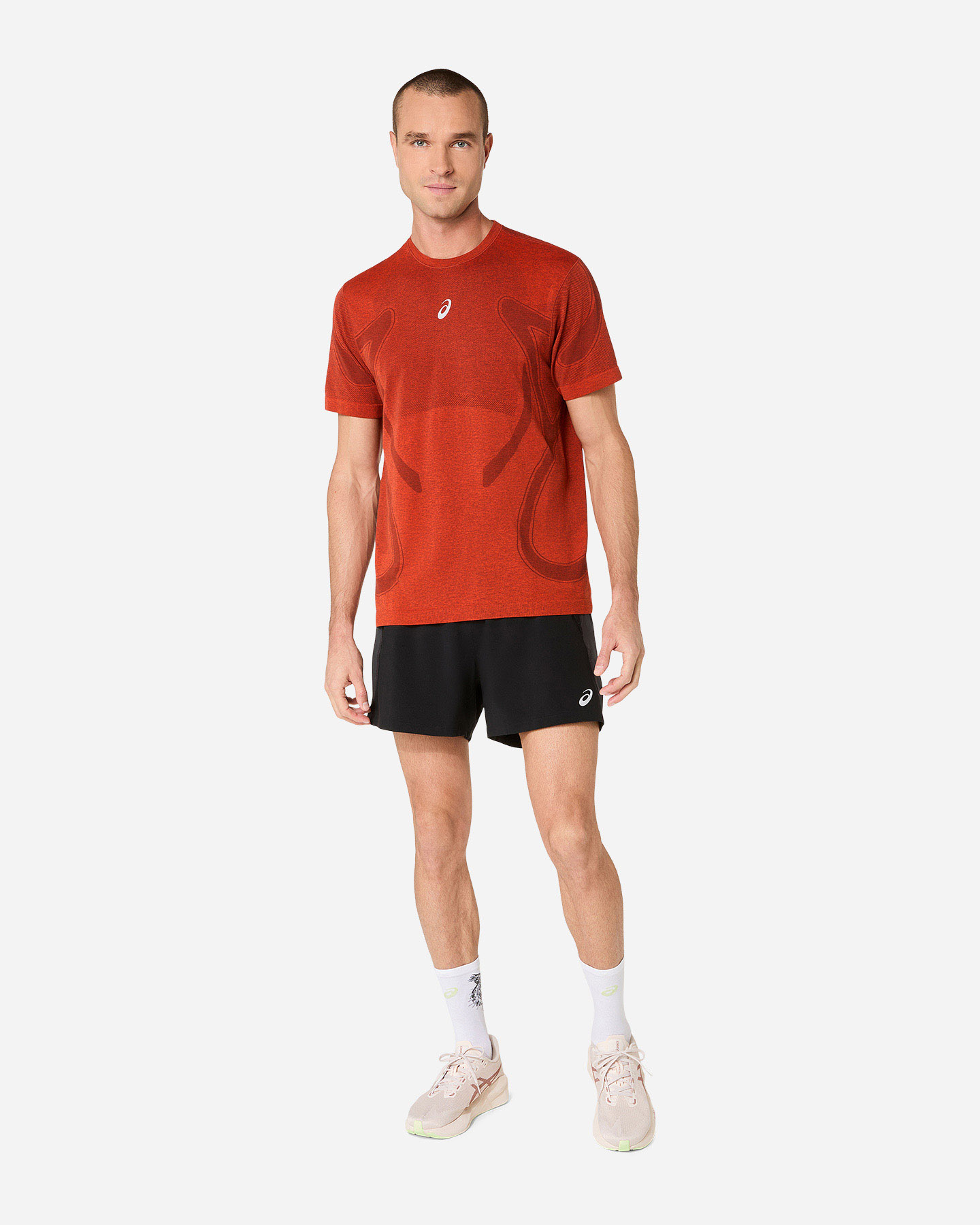 T-shirt running ASICS ROAD M - Rosso - 2 | Cisalfa Sport