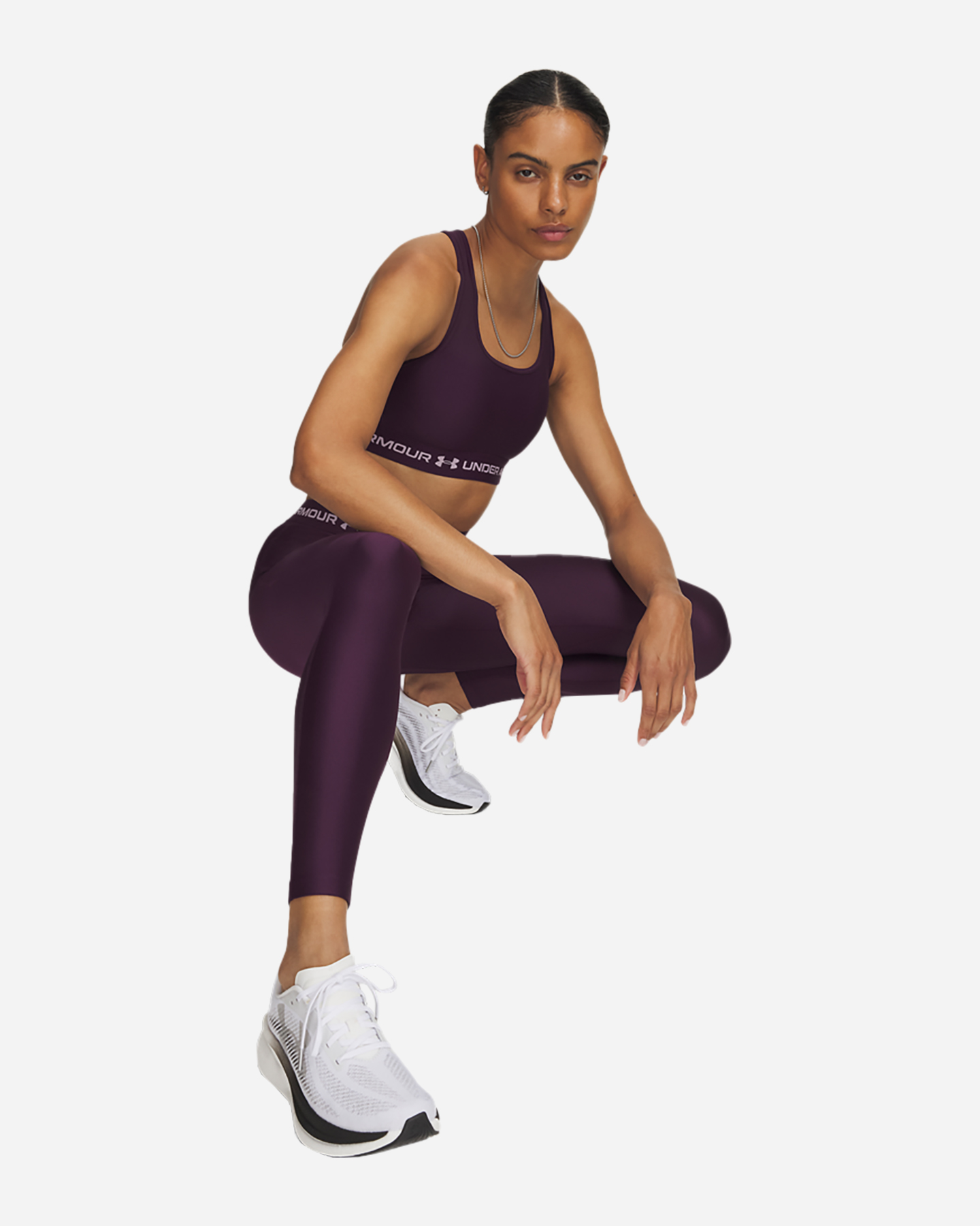 Leggings UNDER ARMOUR HEATGEAR W - Viola - 3 | Cisalfa Sport