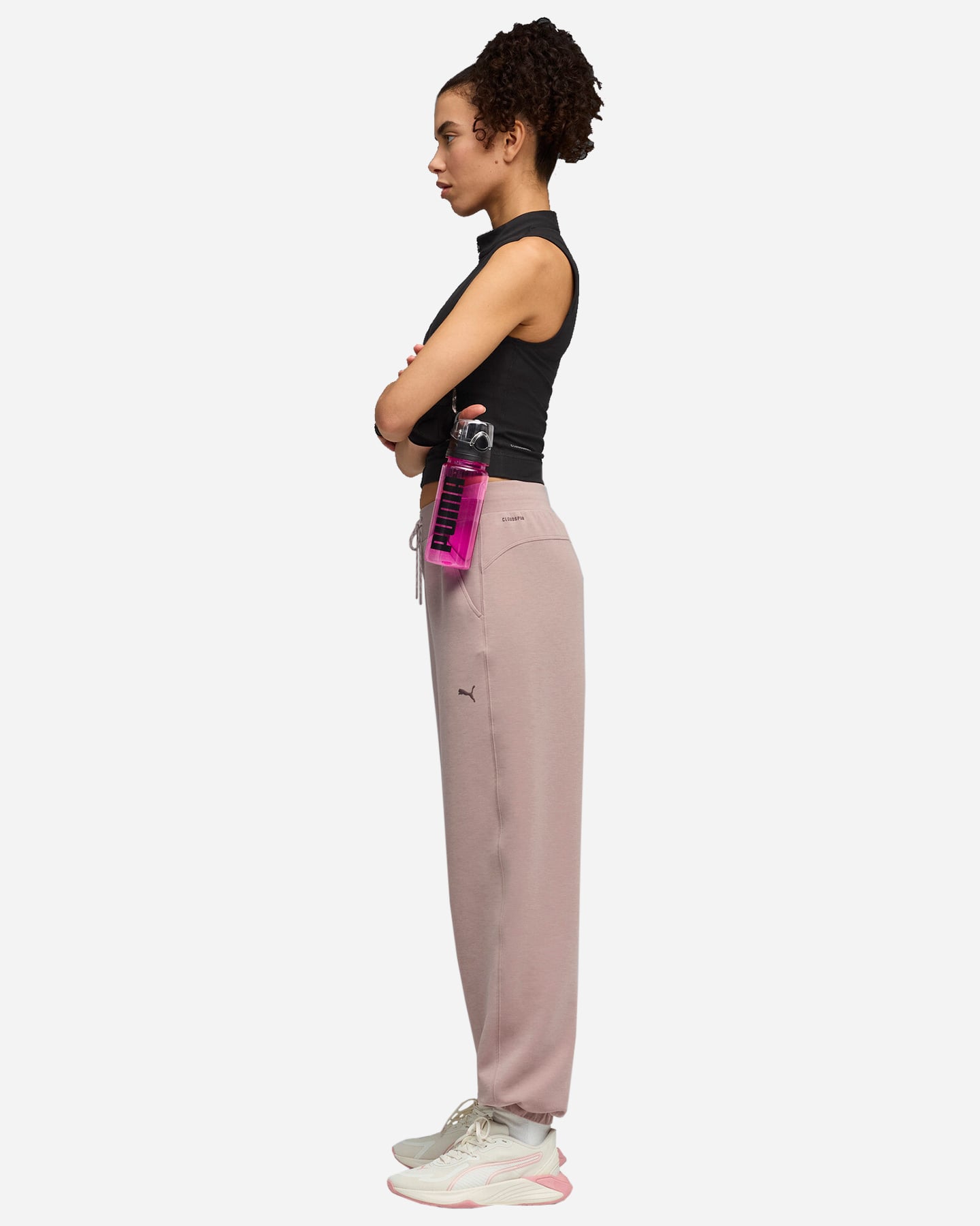 Pantalone training PUMA CLOUDSPUN W - Beige - 2 | Cisalfa Sport