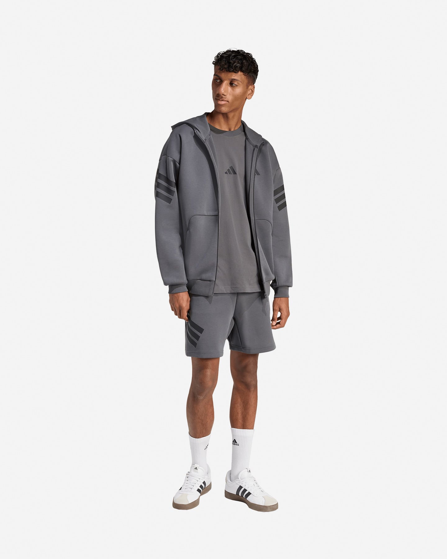 Felpa ADIDAS FUTURE ICONS 3STRIPES M - Grigio - 3 | Cisalfa Sport