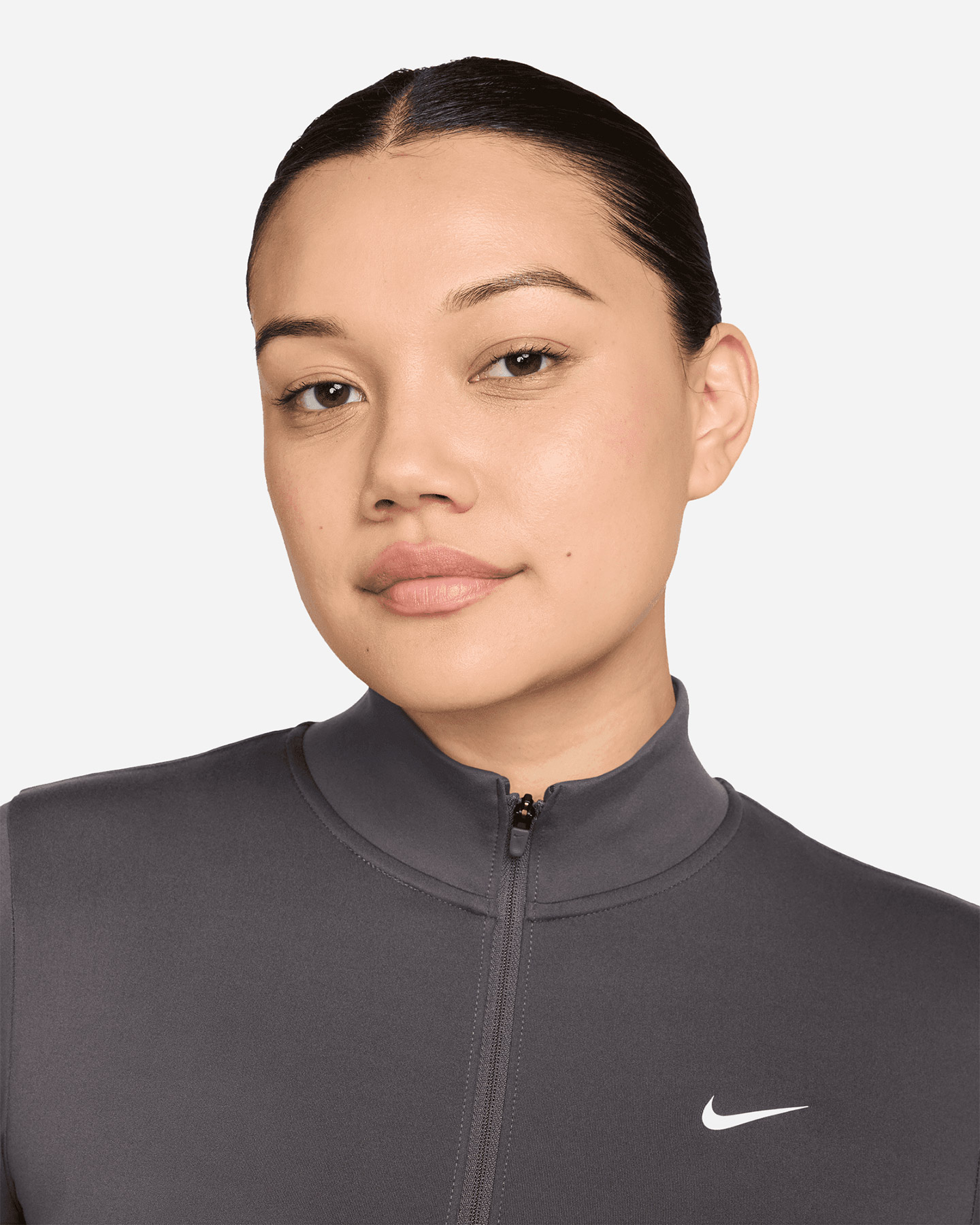 Felpa training NIKE DRI FIT SMALL LOGO W - Grigio - 2 | Cisalfa Sport