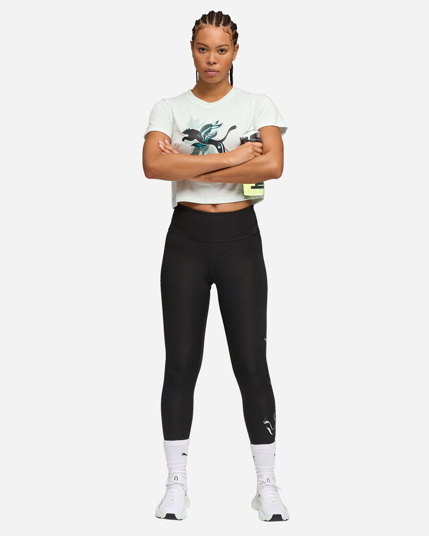 T-shirt training PUMA CROP CONCEPT W - Verde - 4 | Cisalfa Sport