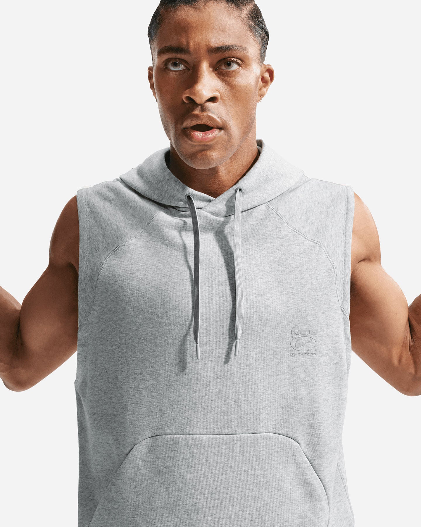 Felpa training NIKE DRI FIT FLEECE THE NAC M - Grigio - 3 | Cisalfa Sport