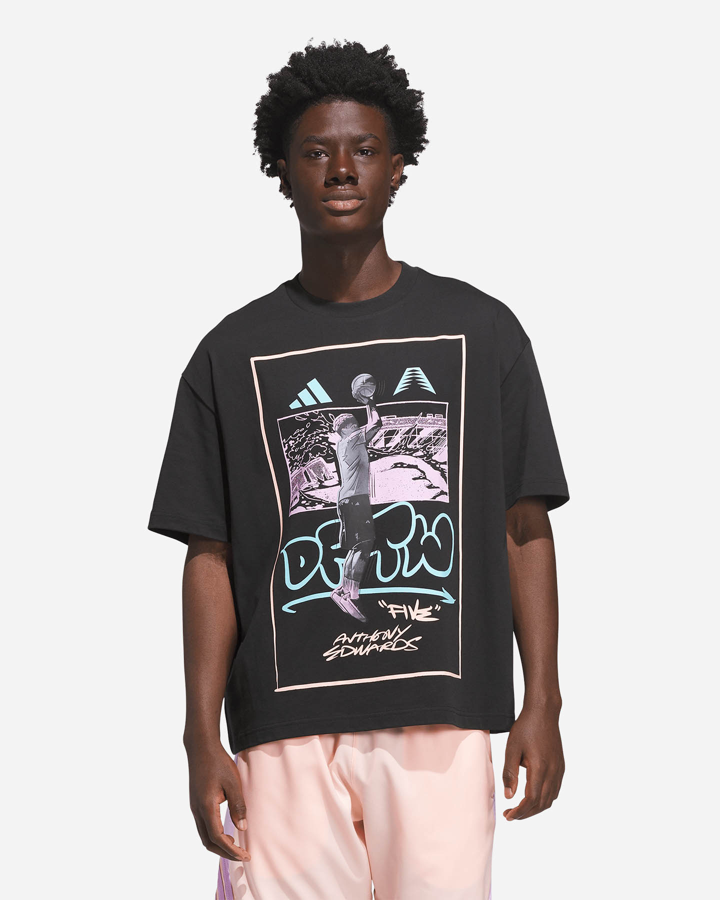 Maglia basket ADIDAS ANTHONY EDWARDS DFTW ANIME M - Bianco - 1 | Cisalfa Sport