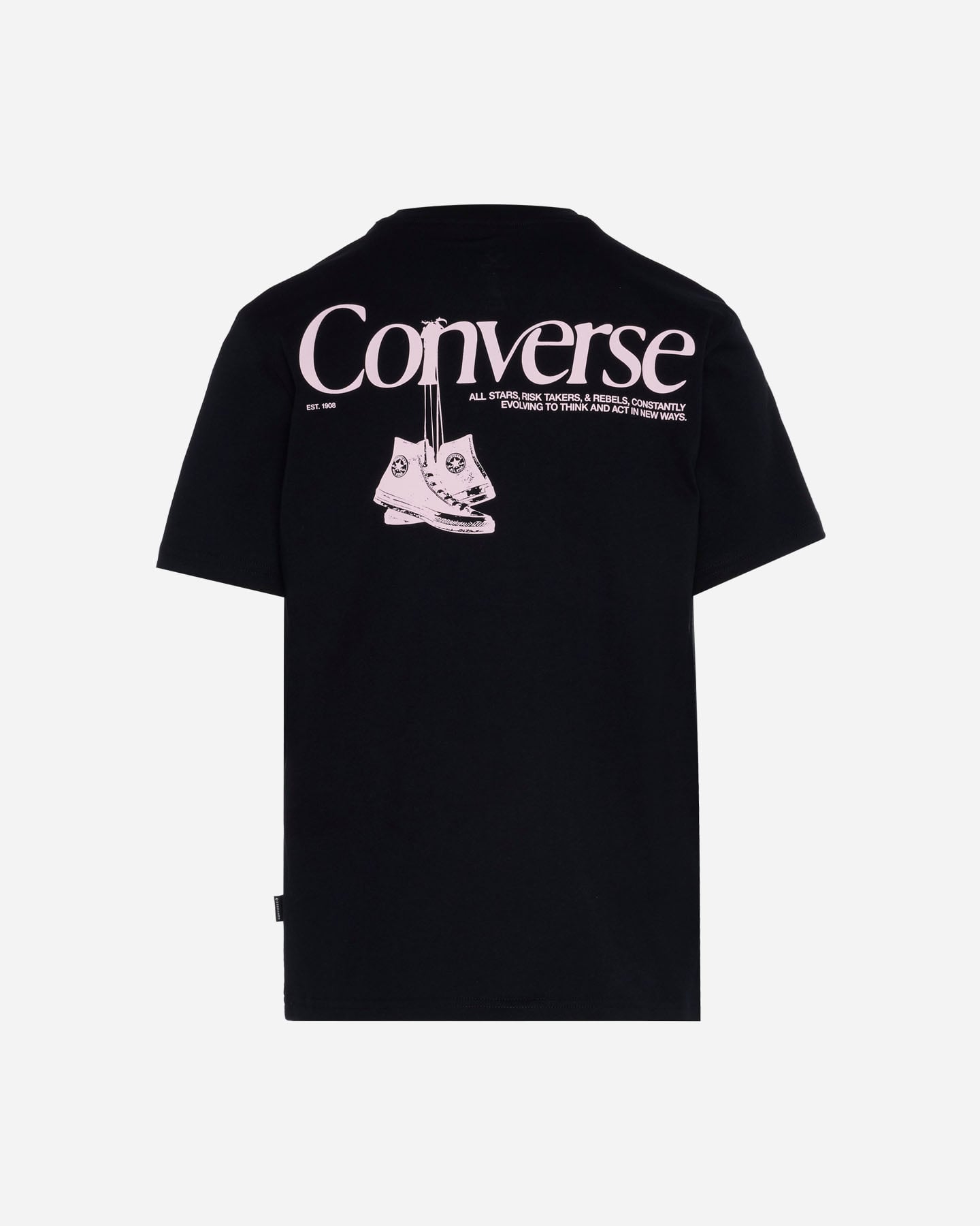 T-shirt CONVERSE LOGO BACK SHOES W - Nero - 1 | Cisalfa Sport