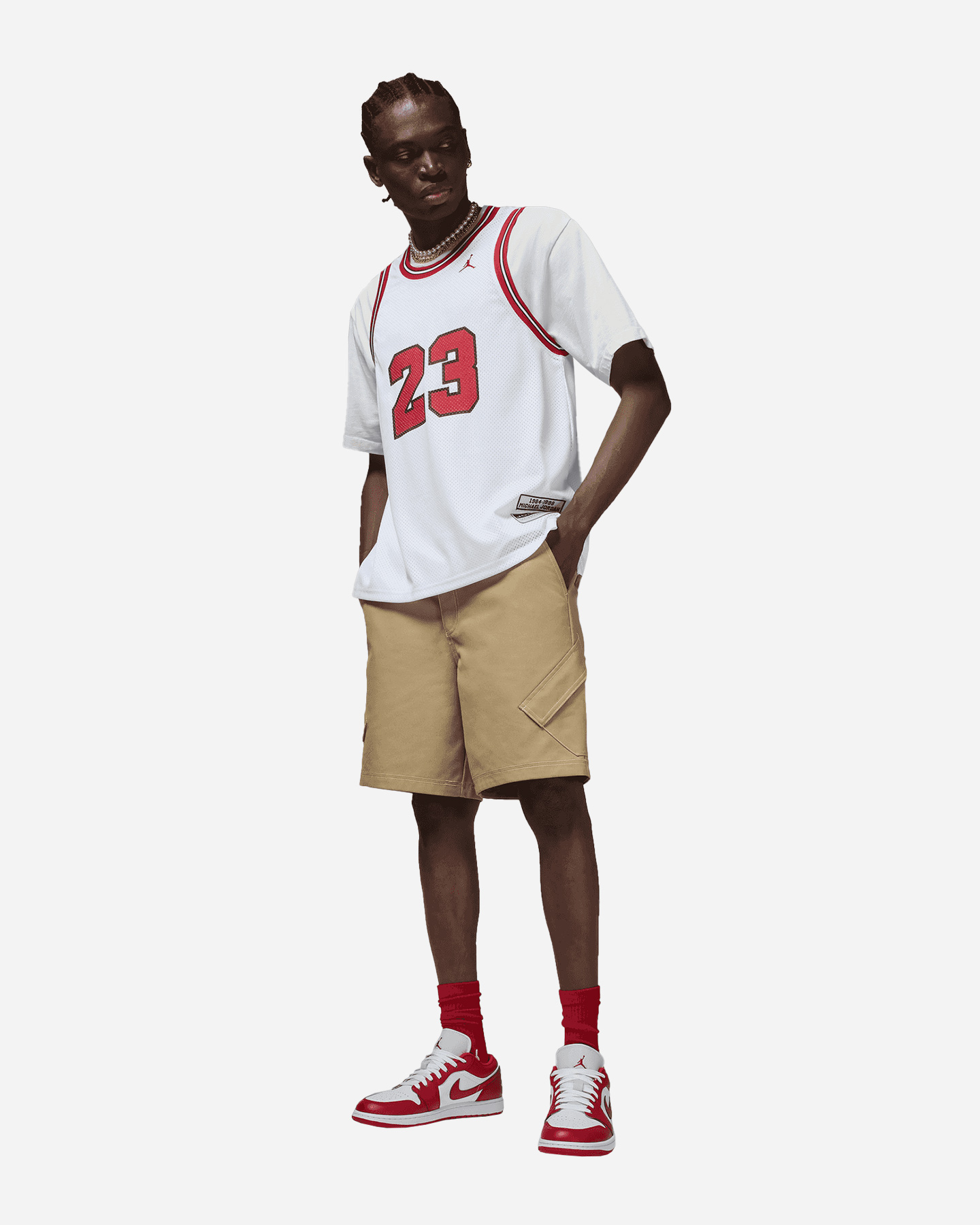 Maglia basket NIKE JORDAN M - Bianco - 2 | Cisalfa Sport
