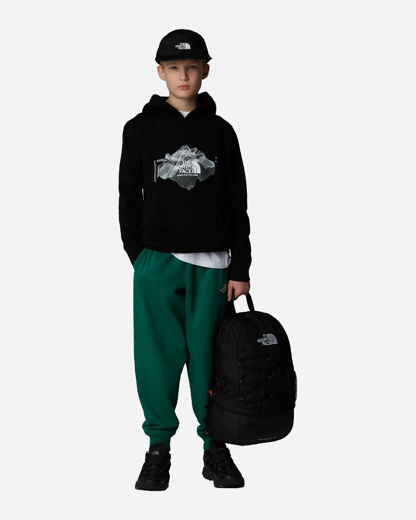 Felpa THE NORTH FACE TOPOGRAPHIC JR - Nero - 5 | Cisalfa Sport