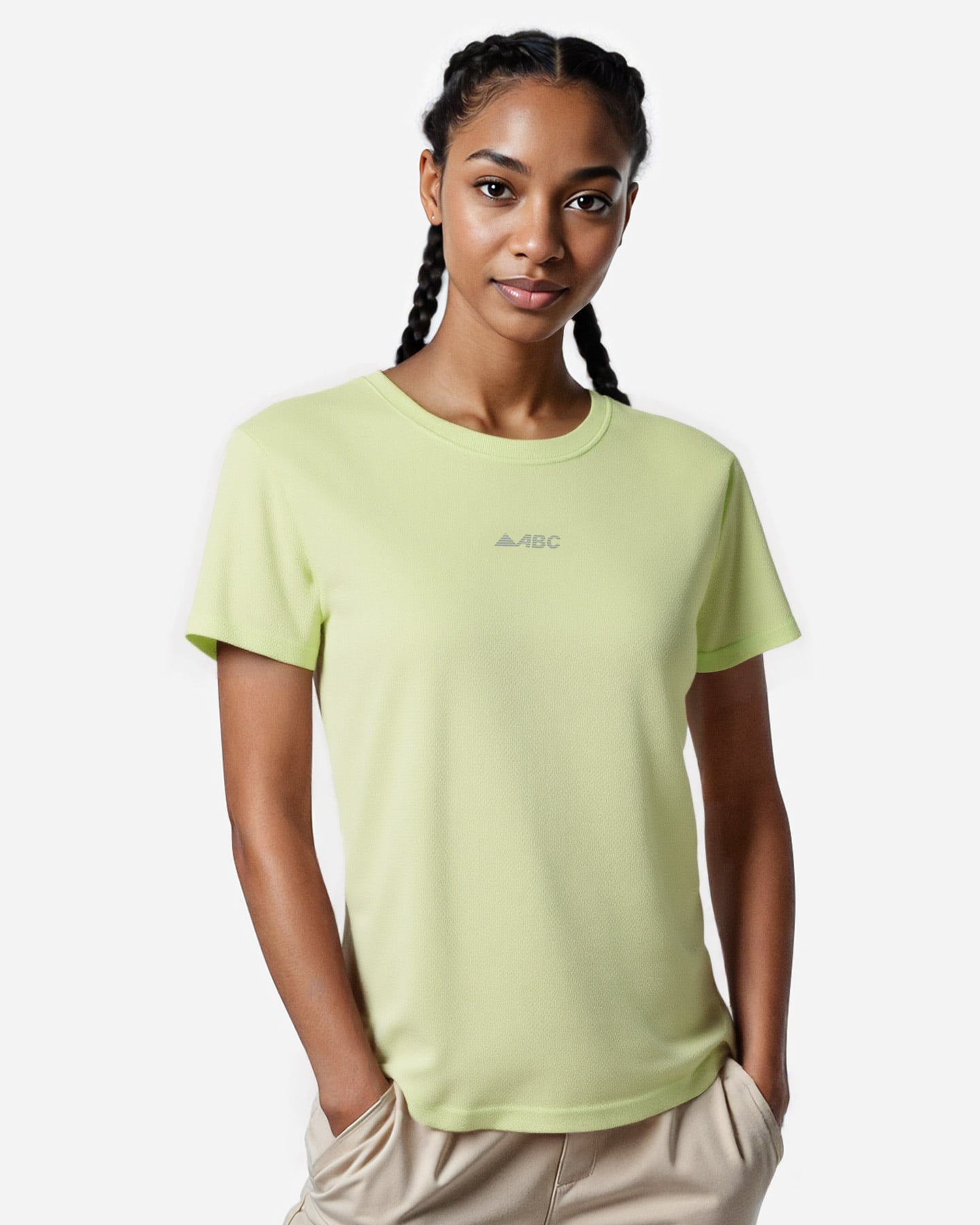 T-shirt running ABC ESSENTIAL W - Verde - 3 | Cisalfa Sport