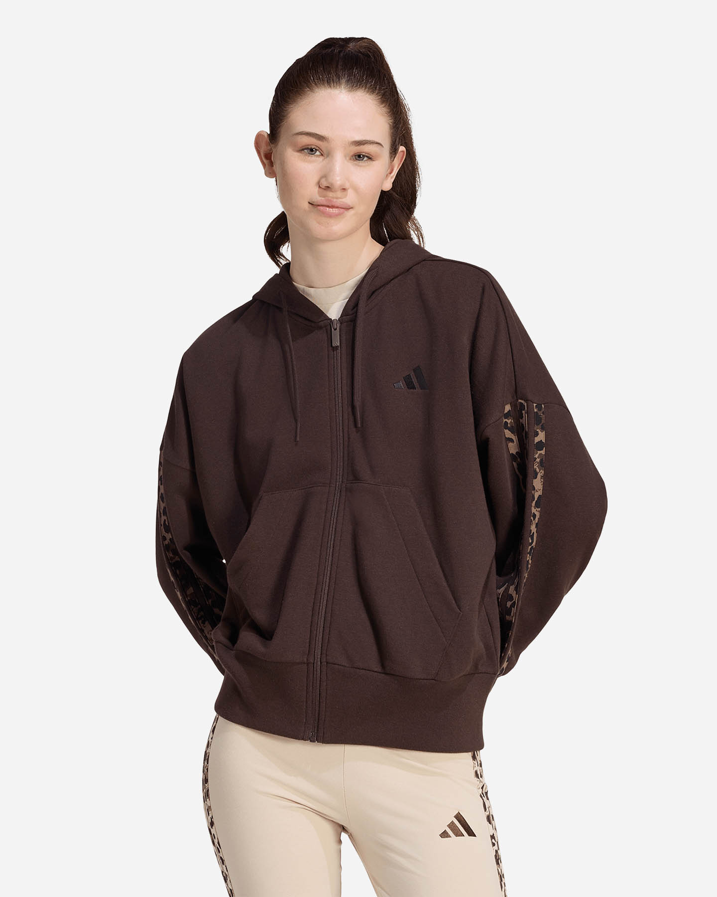 Felpa ADIDAS SEASONAL ESSENTIALS W - Marrone - 1 | Cisalfa Sport
