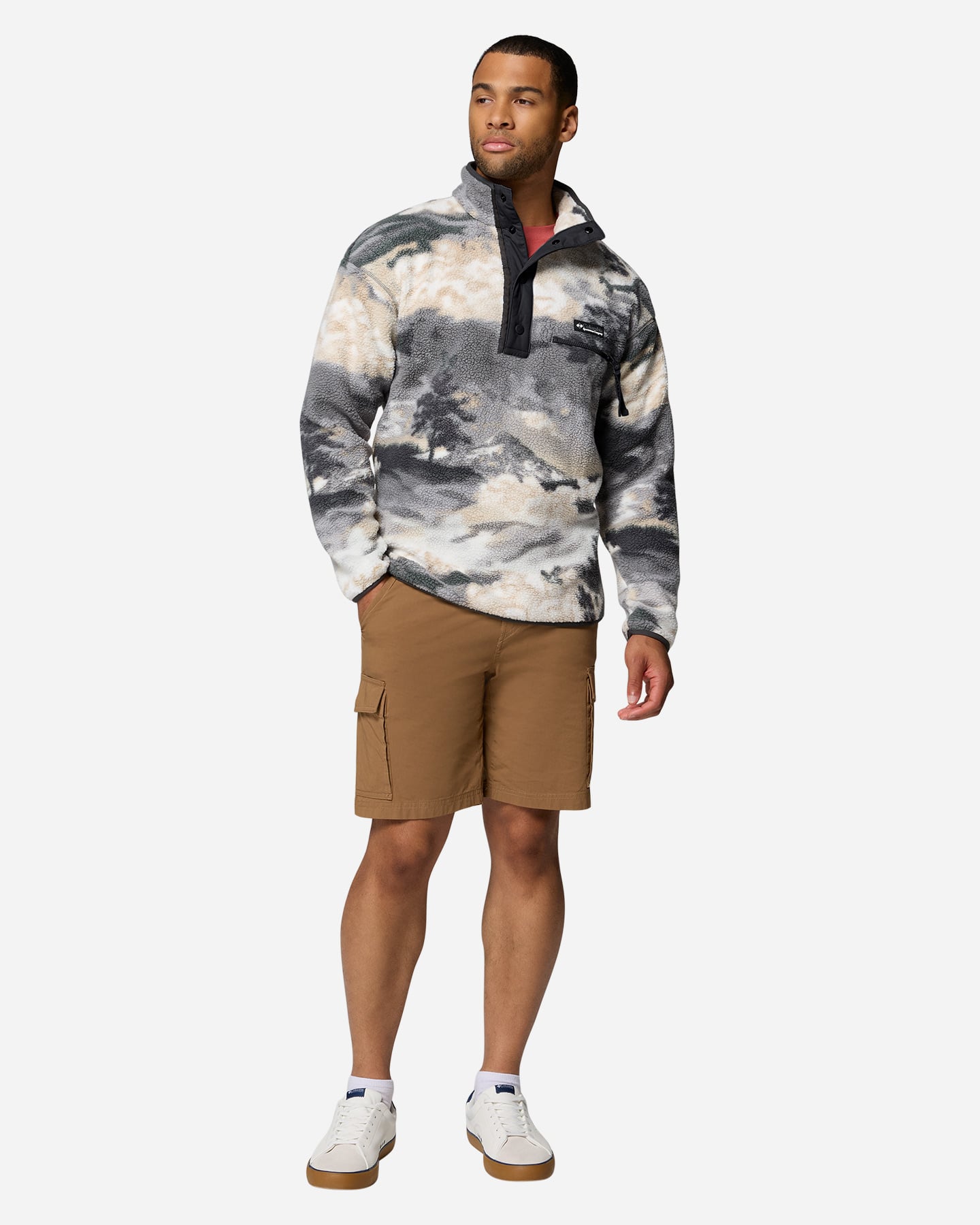 Pile COLUMBIA HELVETIA II PRINTED M - Marrone - 3 | Cisalfa Sport