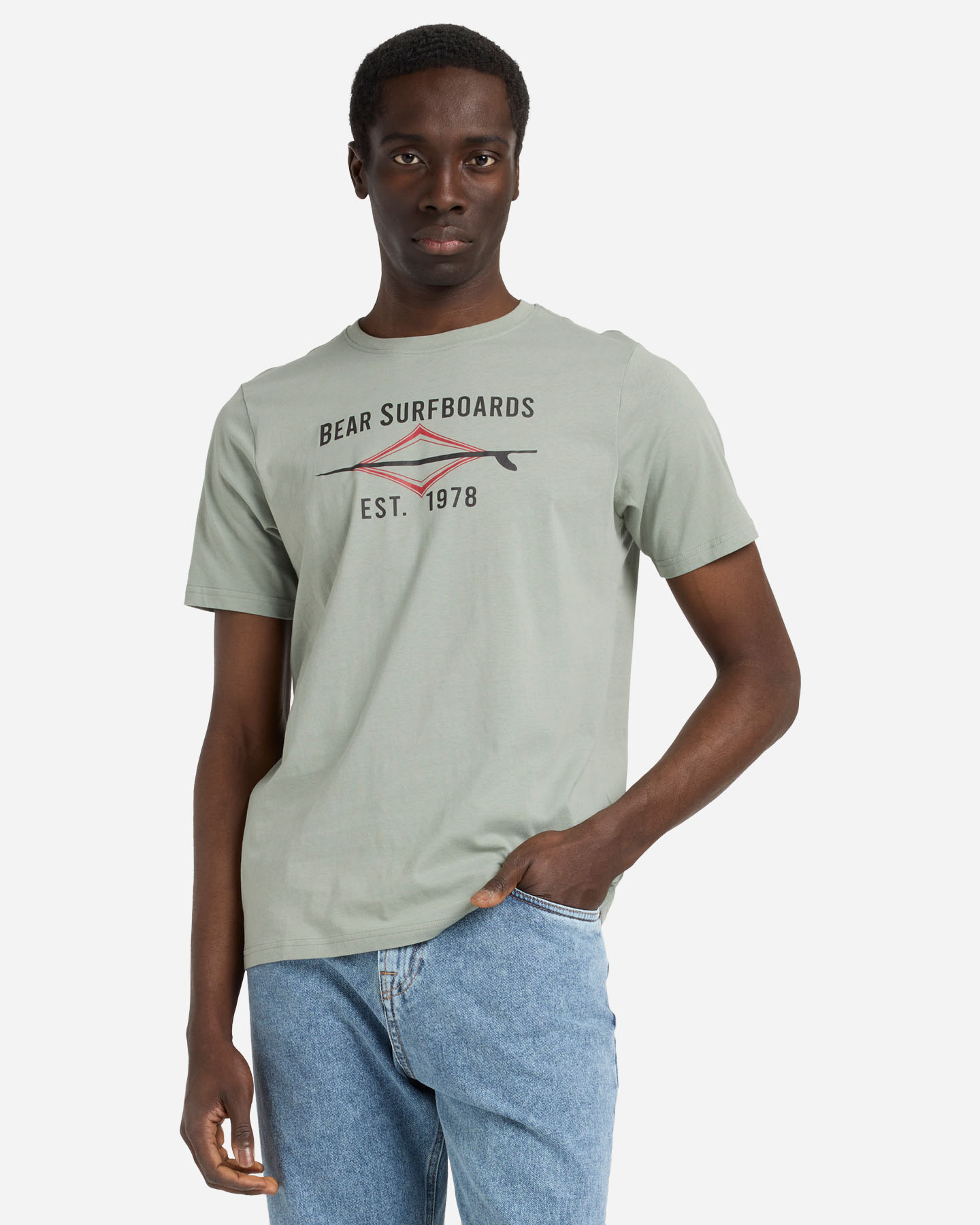 T-shirt BEAR WAVES AFTER WAVES M - Verde - 1 | Cisalfa Sport
