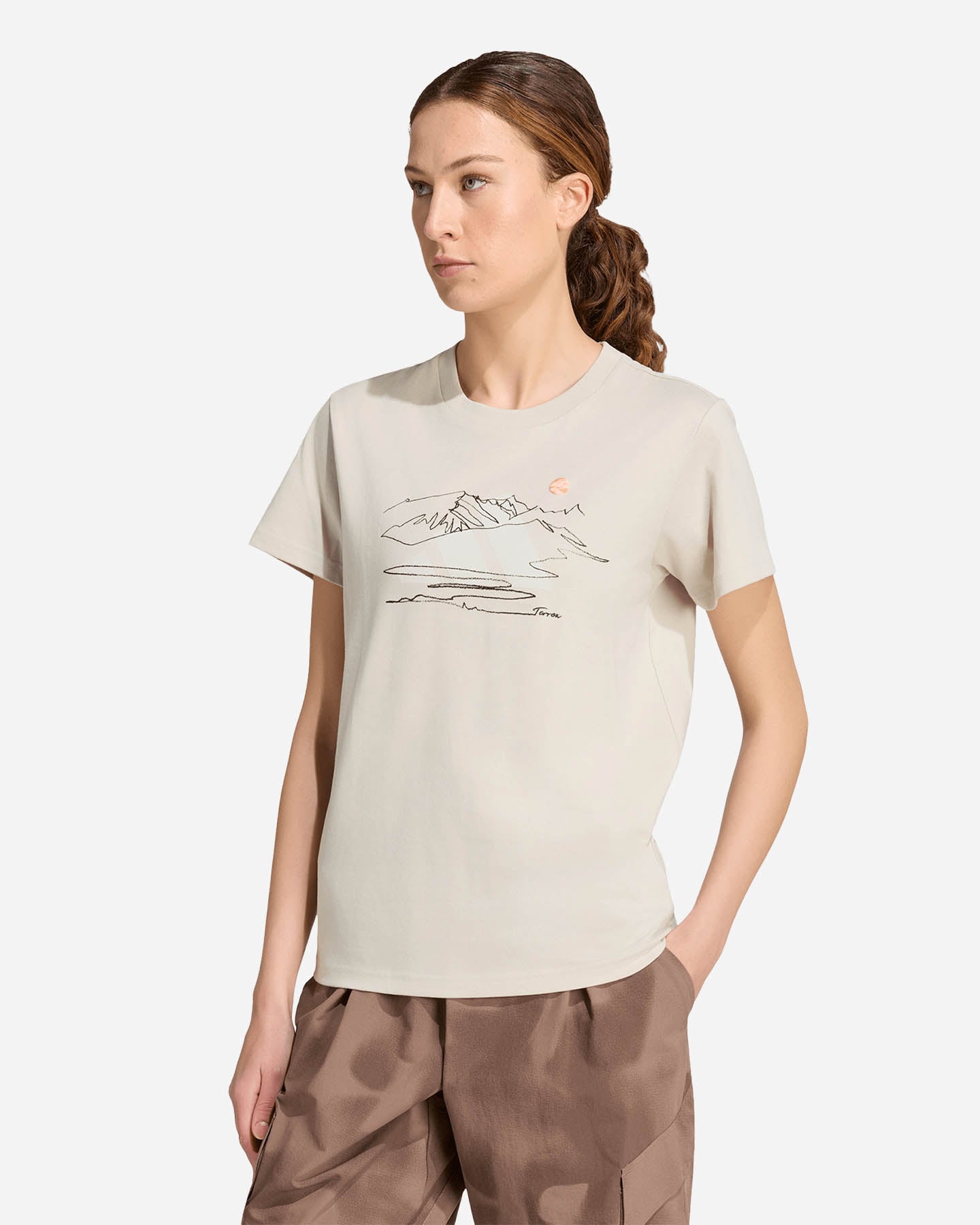 T-shirt ADIDAS TERREX NATURE GRAPHIC W - Beige - 1 | Cisalfa Sport