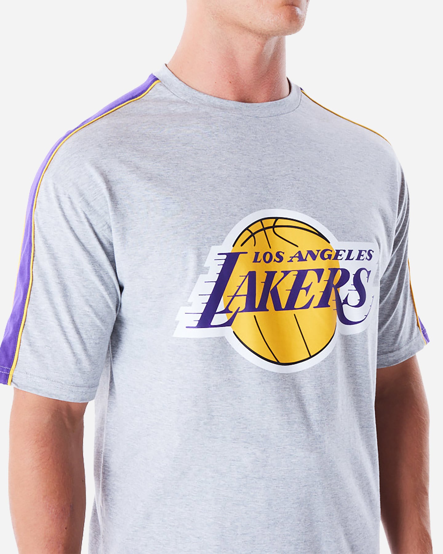T shirt nba NEW ERA PANEL OS LAKERS M - Grigio - 3 | Cisalfa Sport