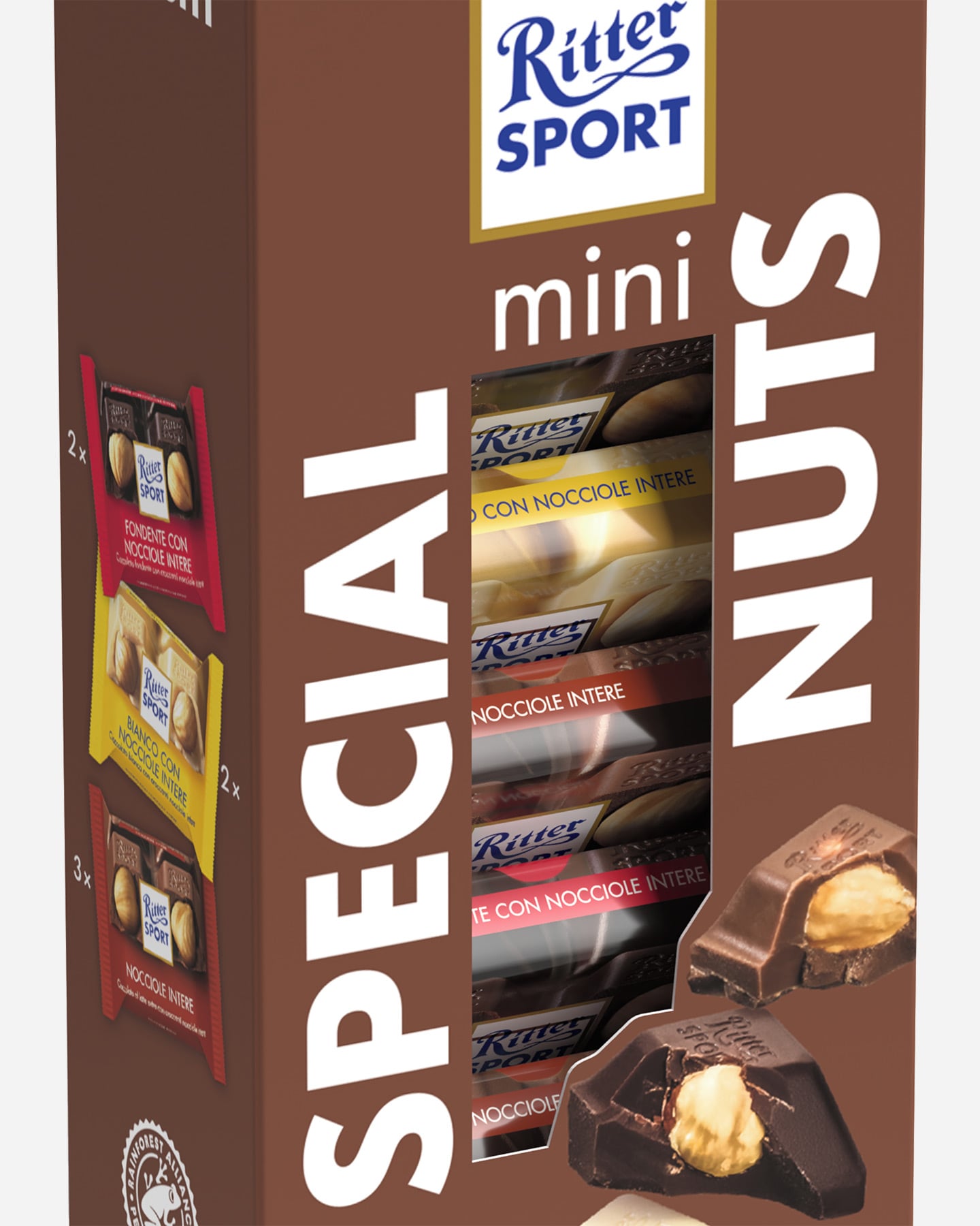 Tavoletta RITTER SPORT MINI NOCCIOLE X7  - Marrone - 1 | Cisalfa Sport