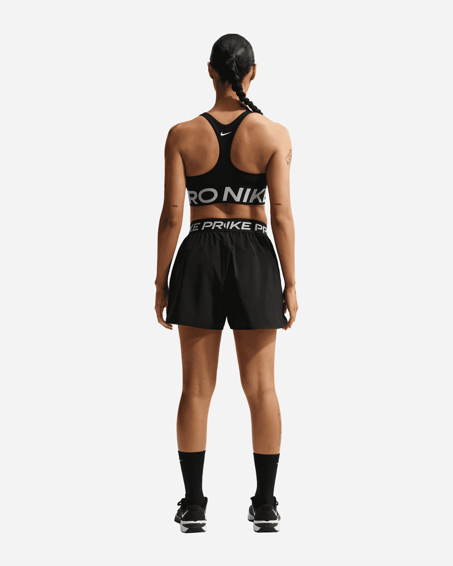 Short training NIKE PRO LOGO 3IN W - Nero - 2 | Cisalfa Sport
