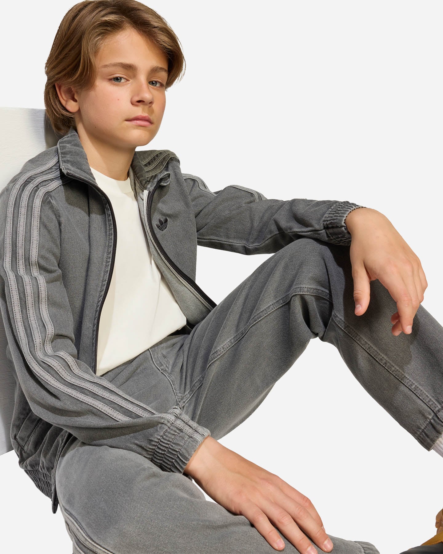 Giubbotto ADIDAS O GIRL DENIM JR - Grigio - 4 | Cisalfa Sport