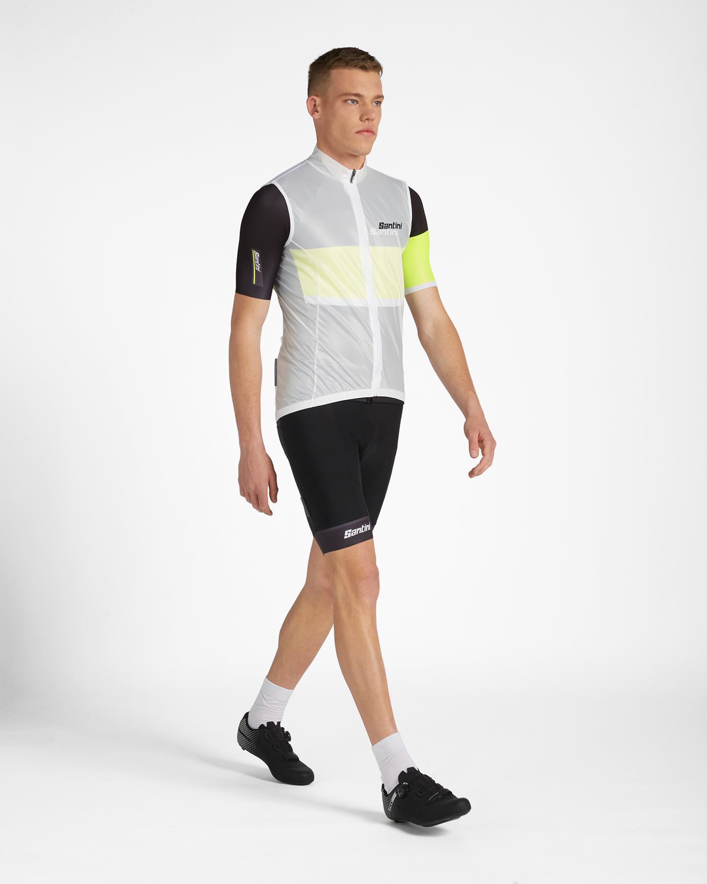 Giacca ciclismo SANTINI ANTI VENTO M - Bianco - 3 | Cisalfa Sport