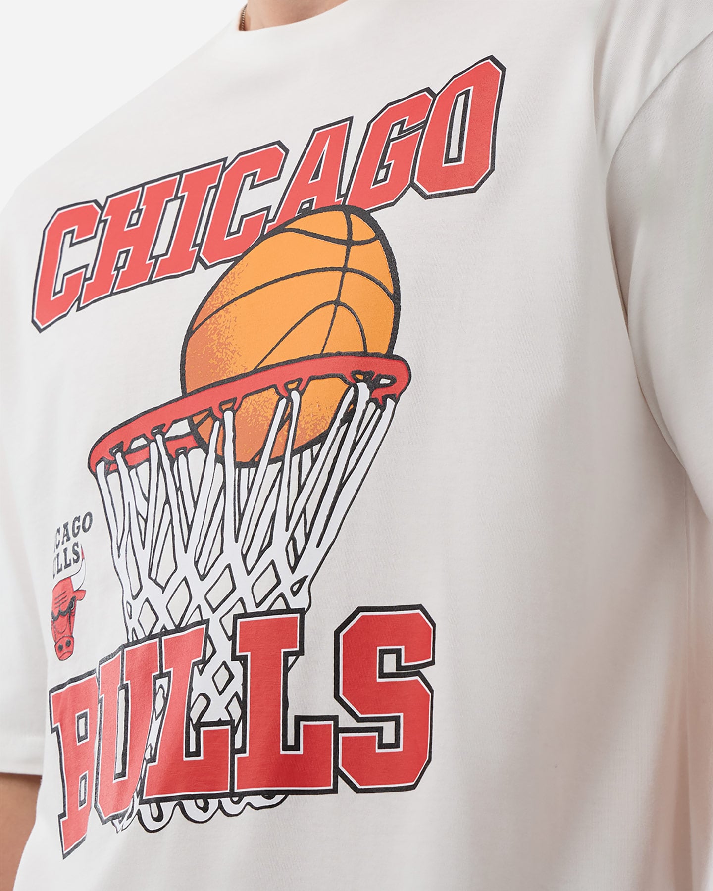 Maglia basket NEW ERA CHICAGO BULLS NBA GRAPHIC M - Bianco - 4 | Cisalfa Sport