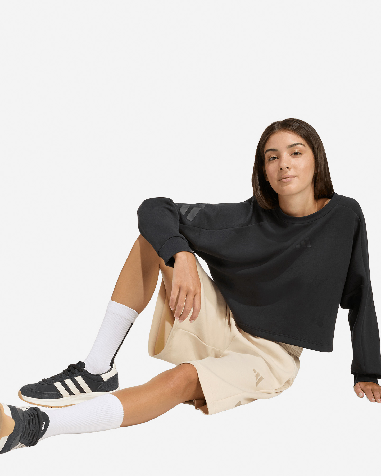 Pantaloncini ADIDAS FUTURE ICONS JR - Beige - 3 | Cisalfa Sport