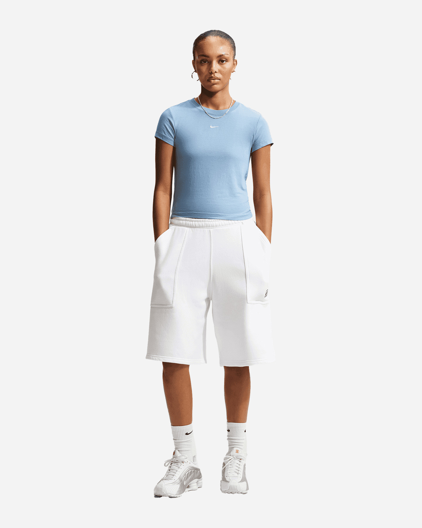 T-shirt NIKE SMALL LOGO W - Azzurro - 1 | Cisalfa Sport