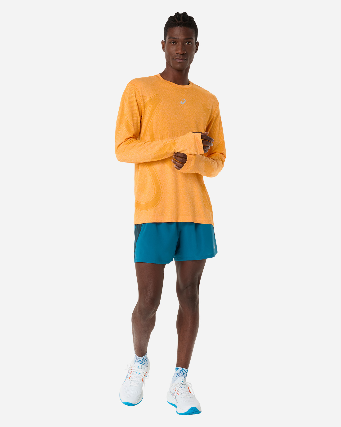Maglia running ASICS ROAD SEAMLESS M - Arancione - 2 | Cisalfa Sport
