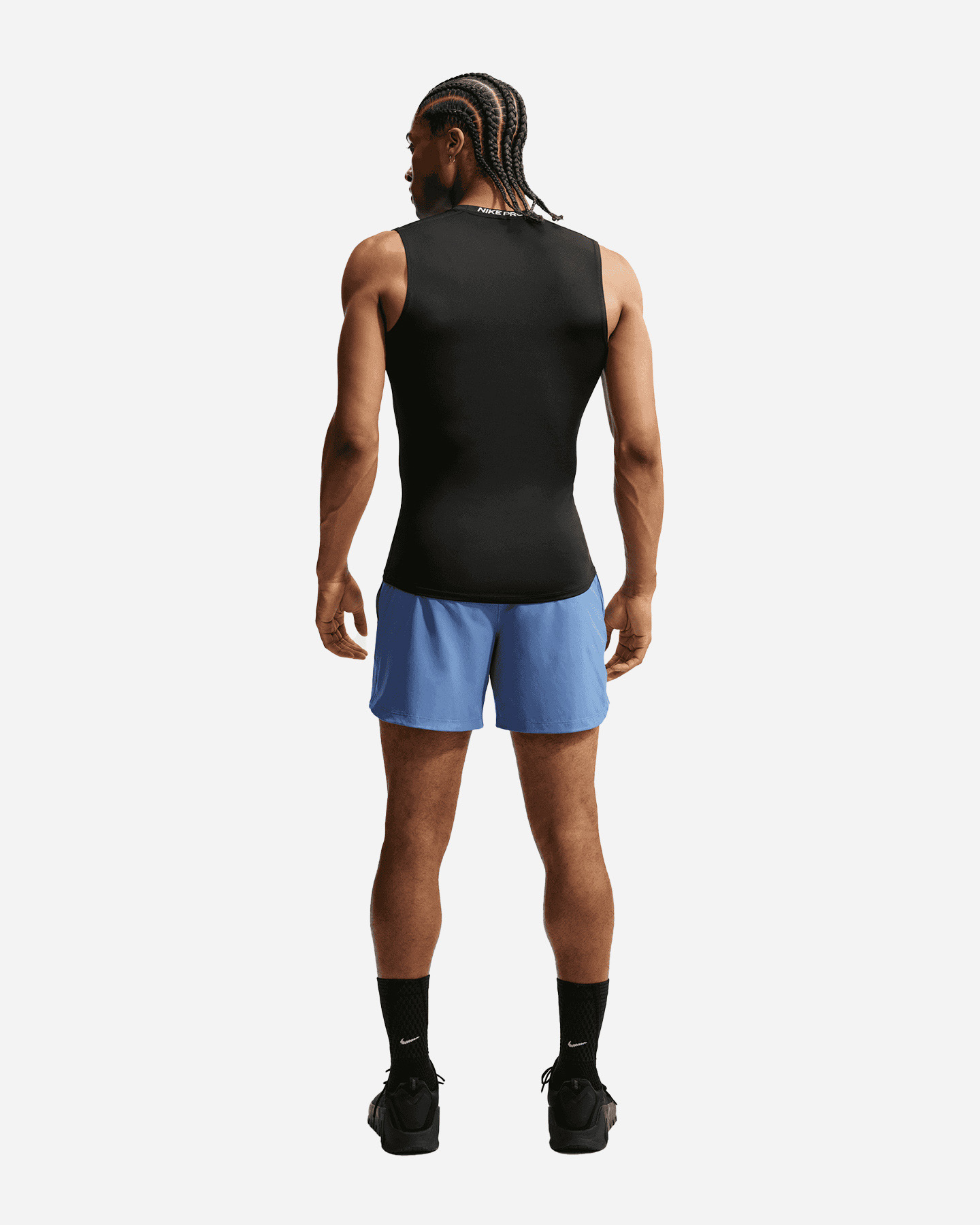 Short training NIKE DRI FIT PRO M - Blu - 2 | Cisalfa Sport