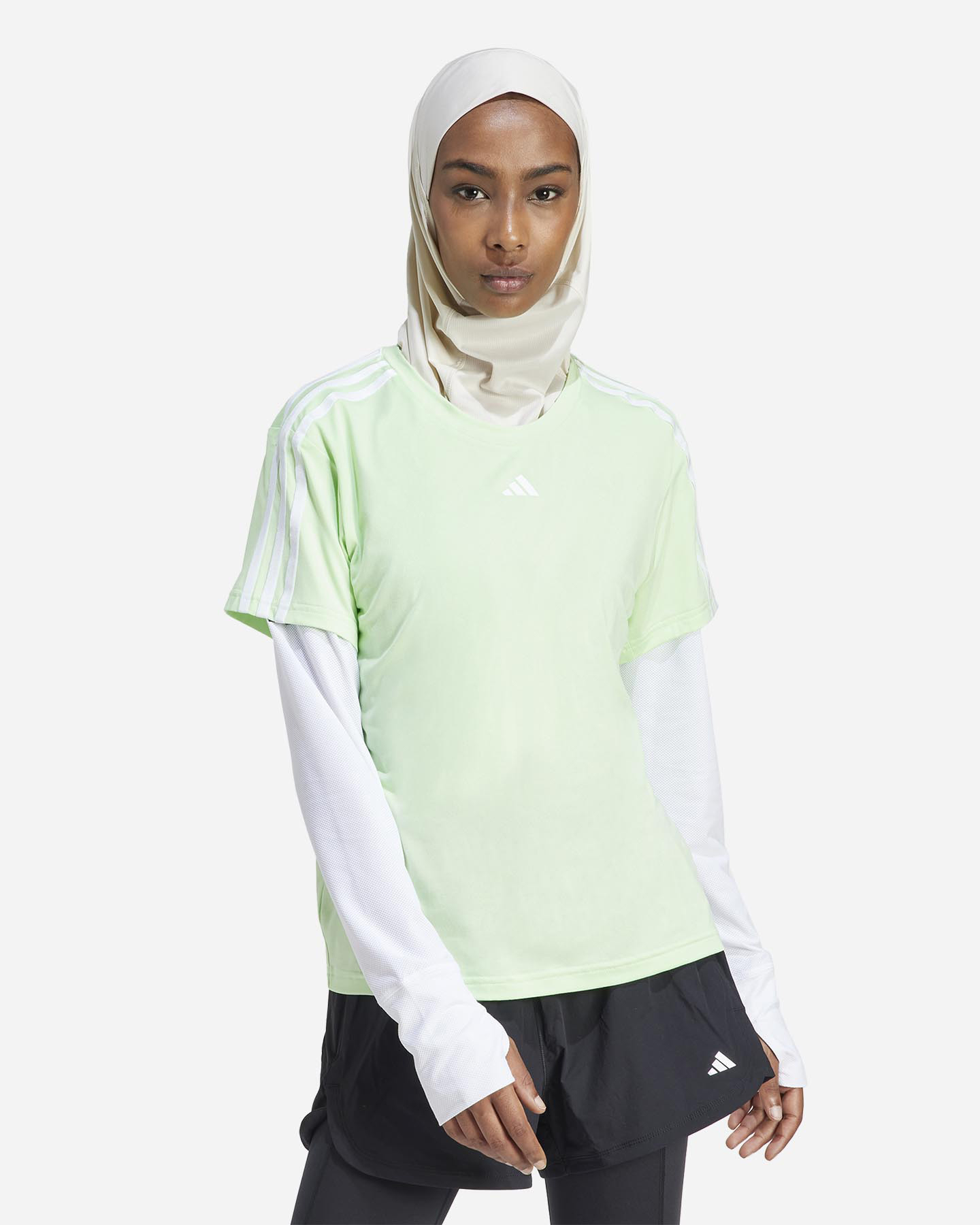 T-shirt training ADIDAS 3STRIPES W - Verde - 1 | Cisalfa Sport