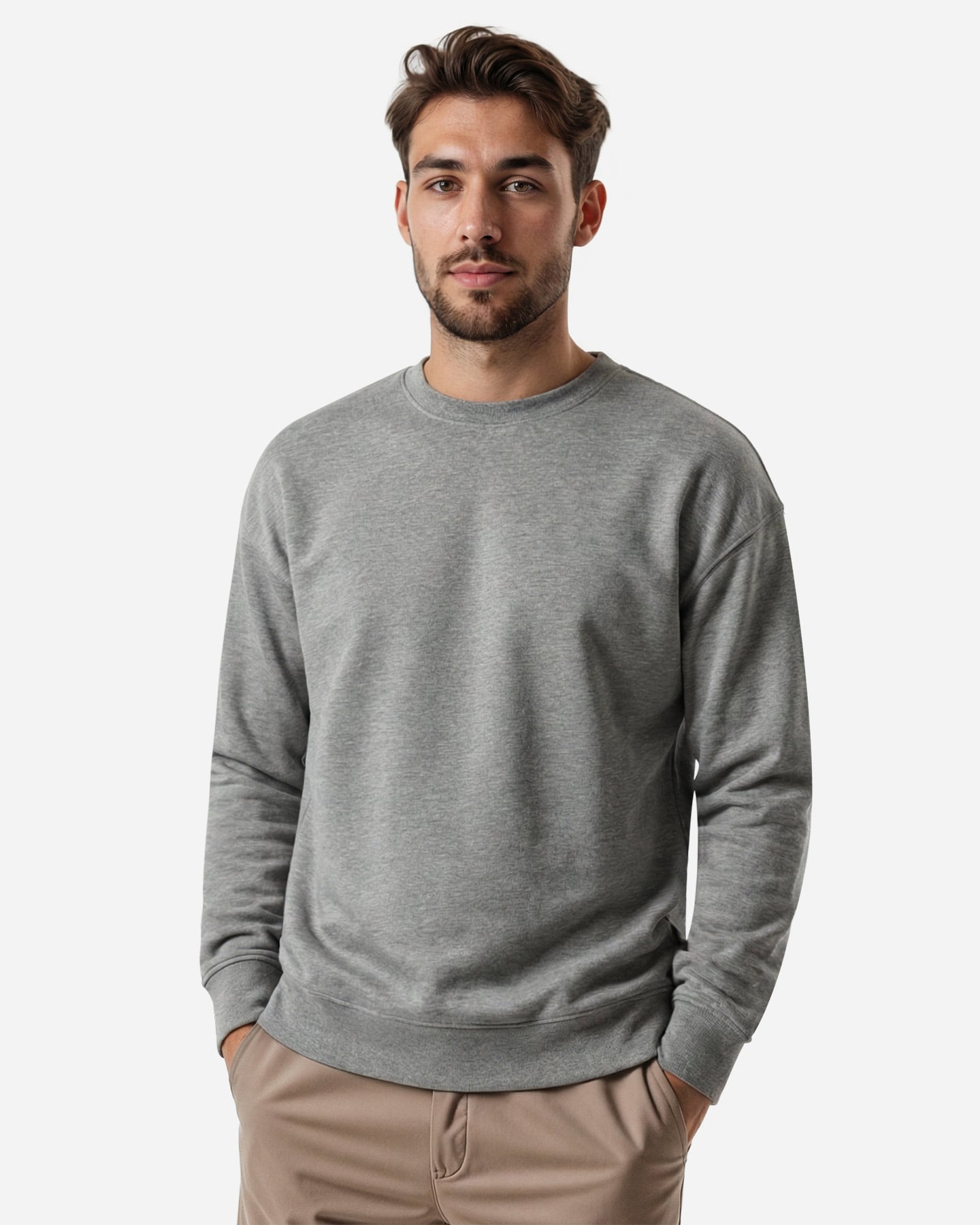 Felpa ABC BASIC ATHLETIC M - Grigio - 2 | Cisalfa Sport