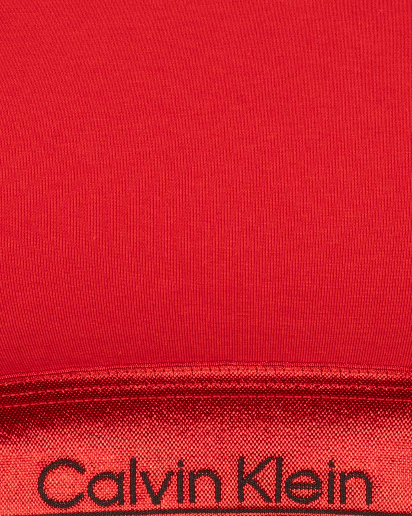 Reggiseno CALVIN KLEIN UNDERWEAR BRALETTE UNLINED W - Rosso - 2 | Cisalfa Sport