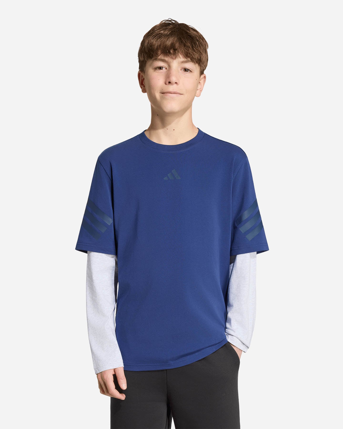 T-shirt ADIDAS FUTURE ICONS 2IN1 JR - Blu - 1 | Cisalfa Sport