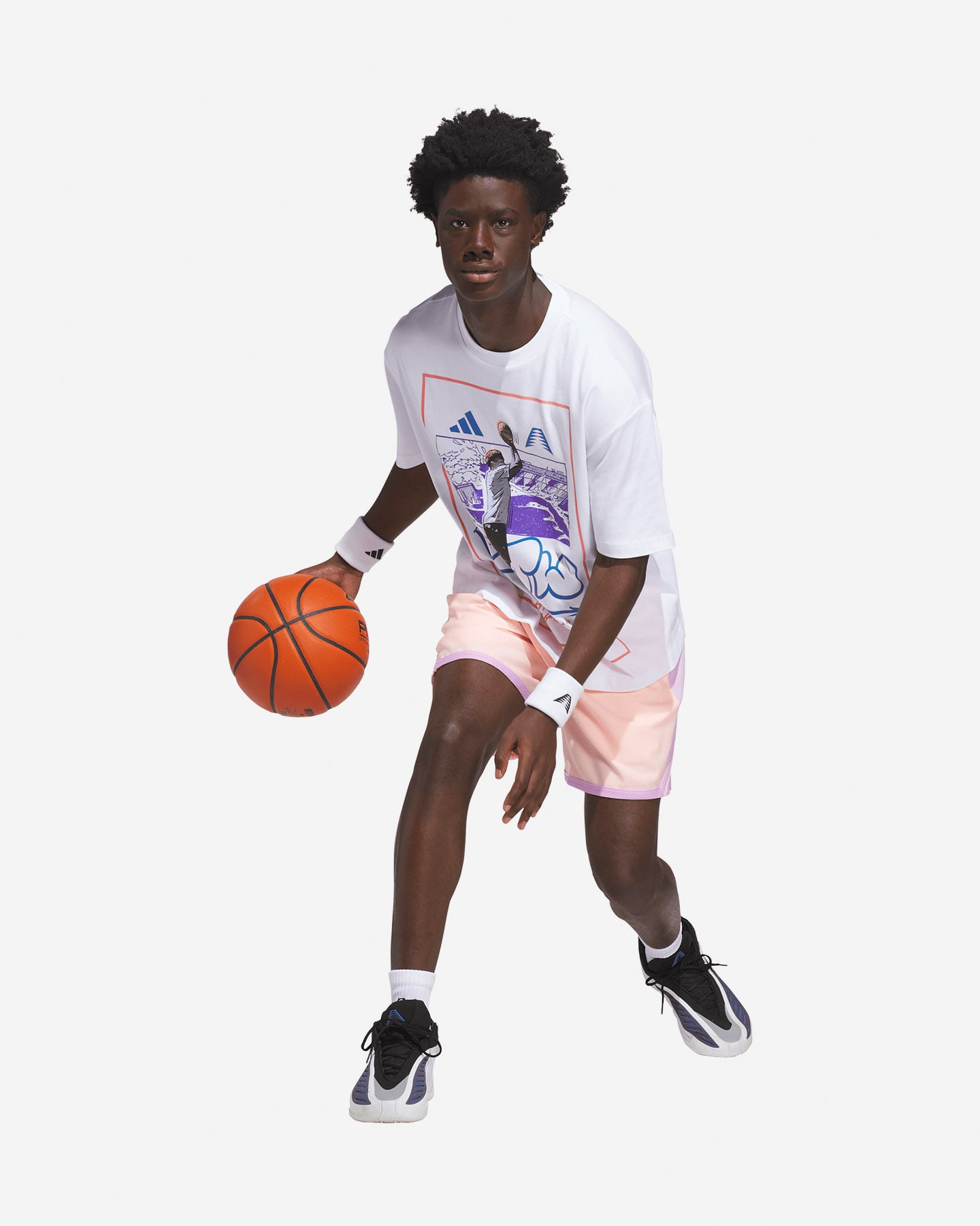 Maglia basket ADIDAS ANTHONY EDWARDS DFTW ANIME M - Nero - 2 | Cisalfa Sport