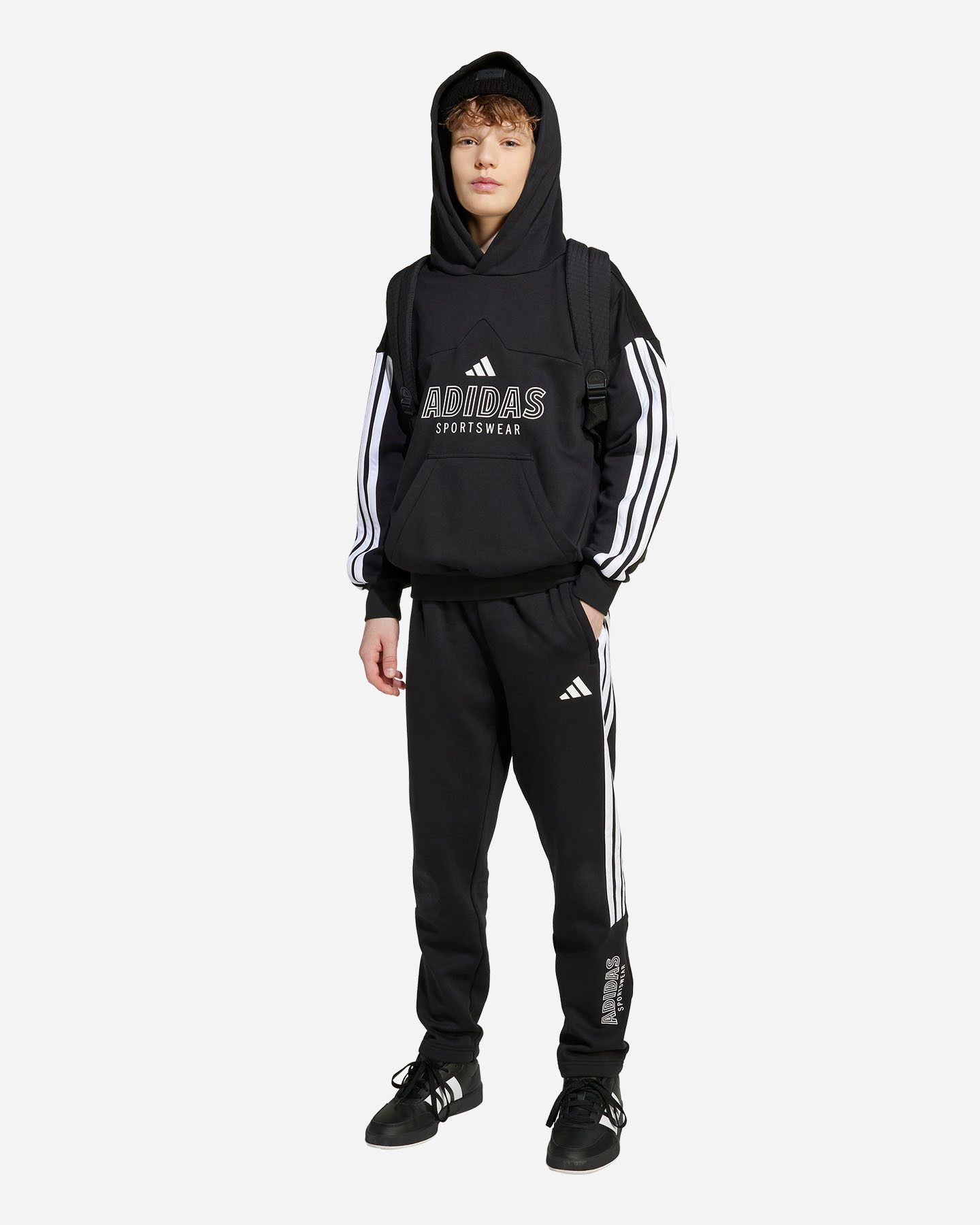 Pantalone ADIDAS SPOKEN LEG JR - Nero - 3 | Cisalfa Sport