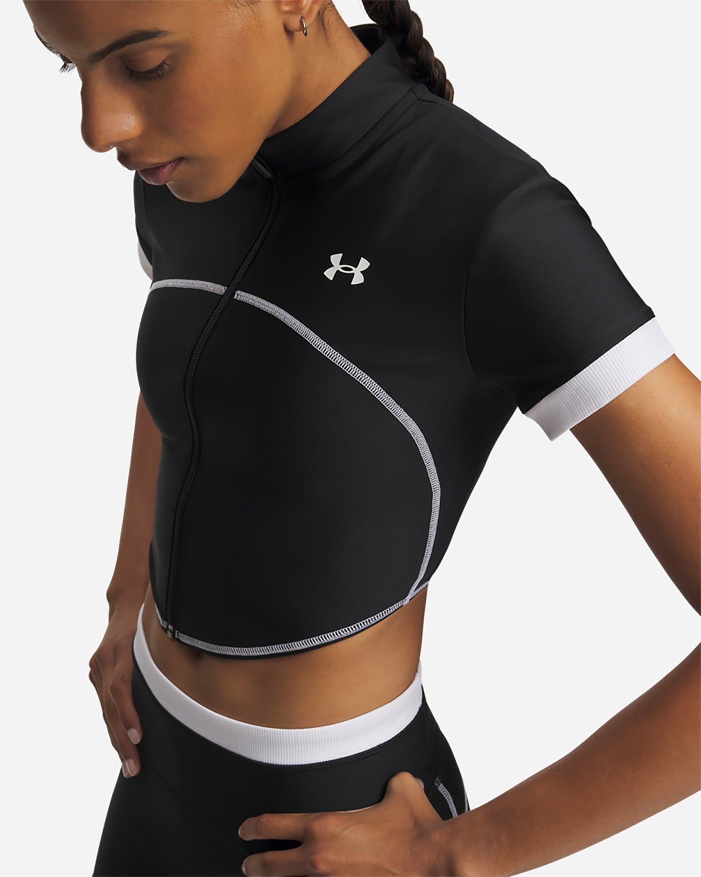 T-shirt training UNDER ARMOUR HEATGEAR W - Nero - 2 | Cisalfa Sport