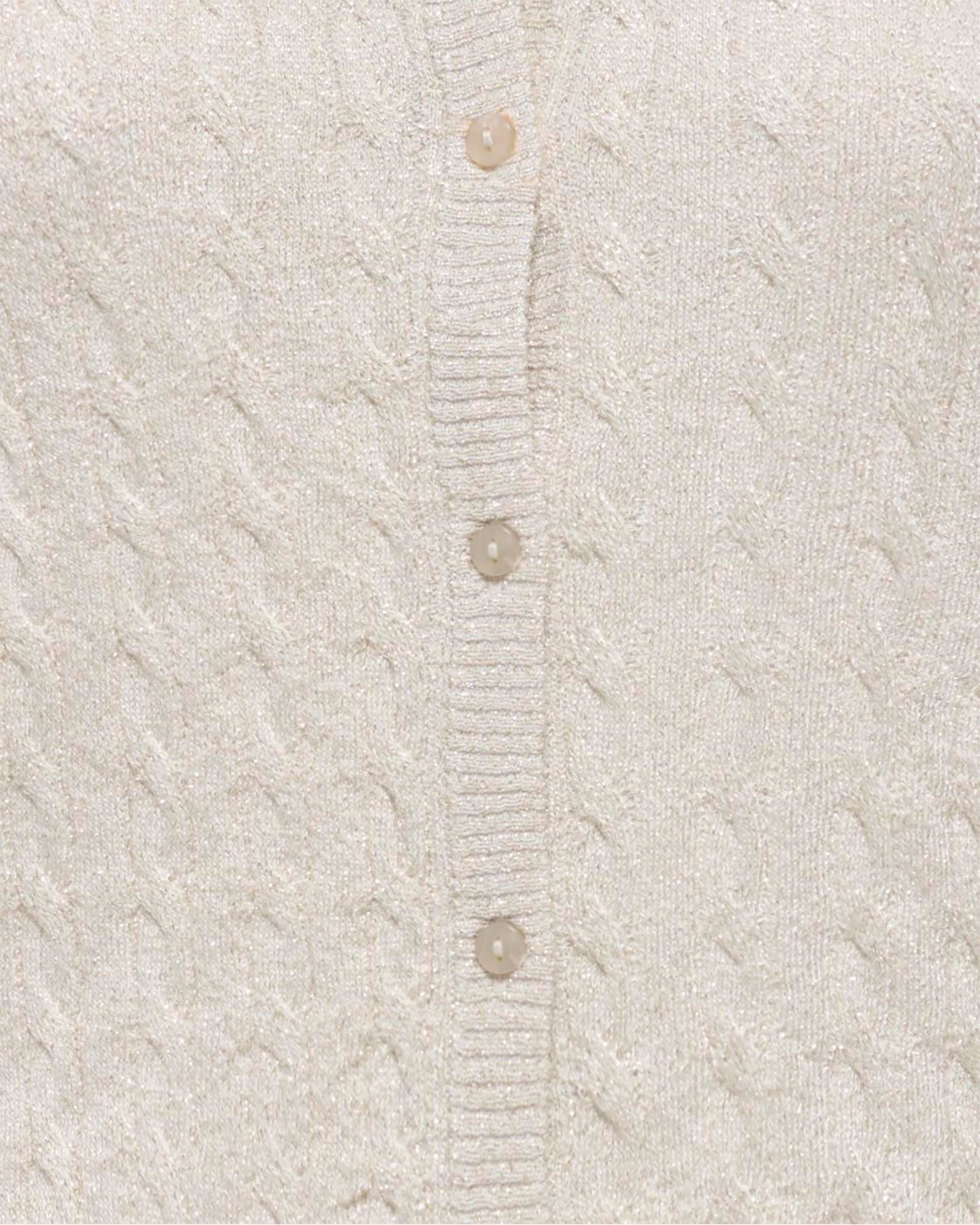 Cardigan ONLY VENICE GLITTER LUREX W - Bianco - 2 | Cisalfa Sport