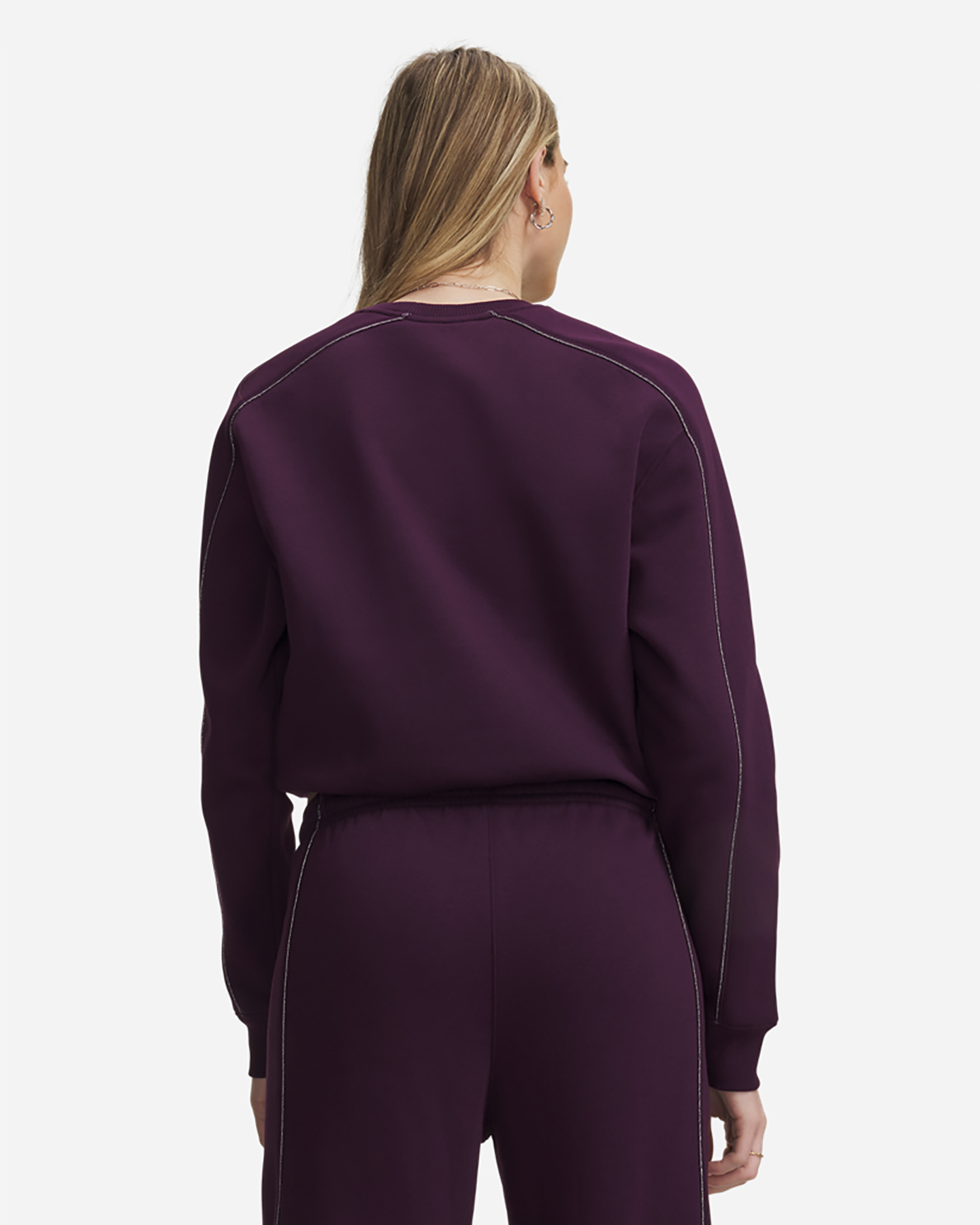 Felpa UNDER ARMOUR RIVAL SHIMMER W - Viola - 1 | Cisalfa Sport