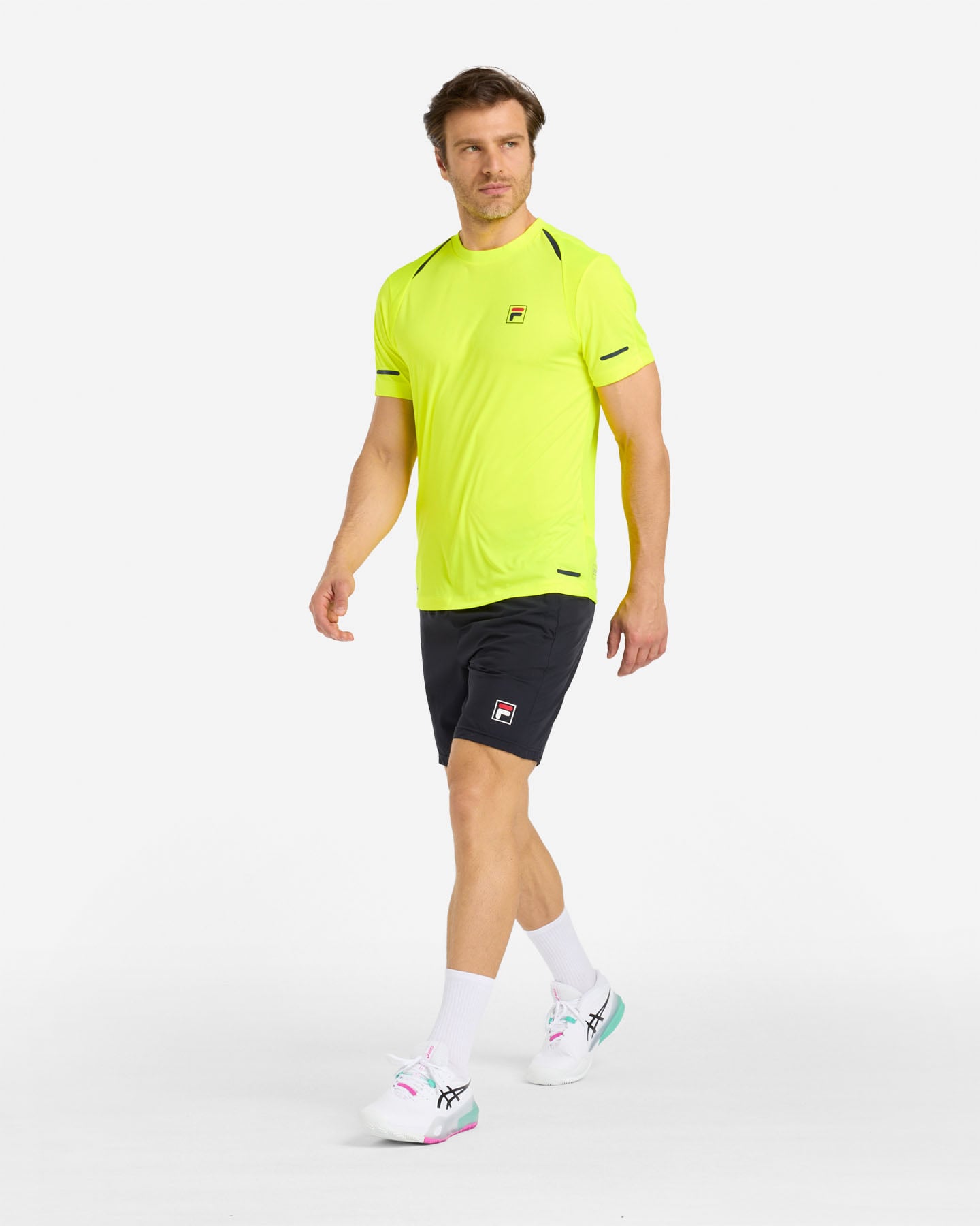 T-shirt tennis FILA COURT LINE M - Giallo - 2 | Cisalfa Sport