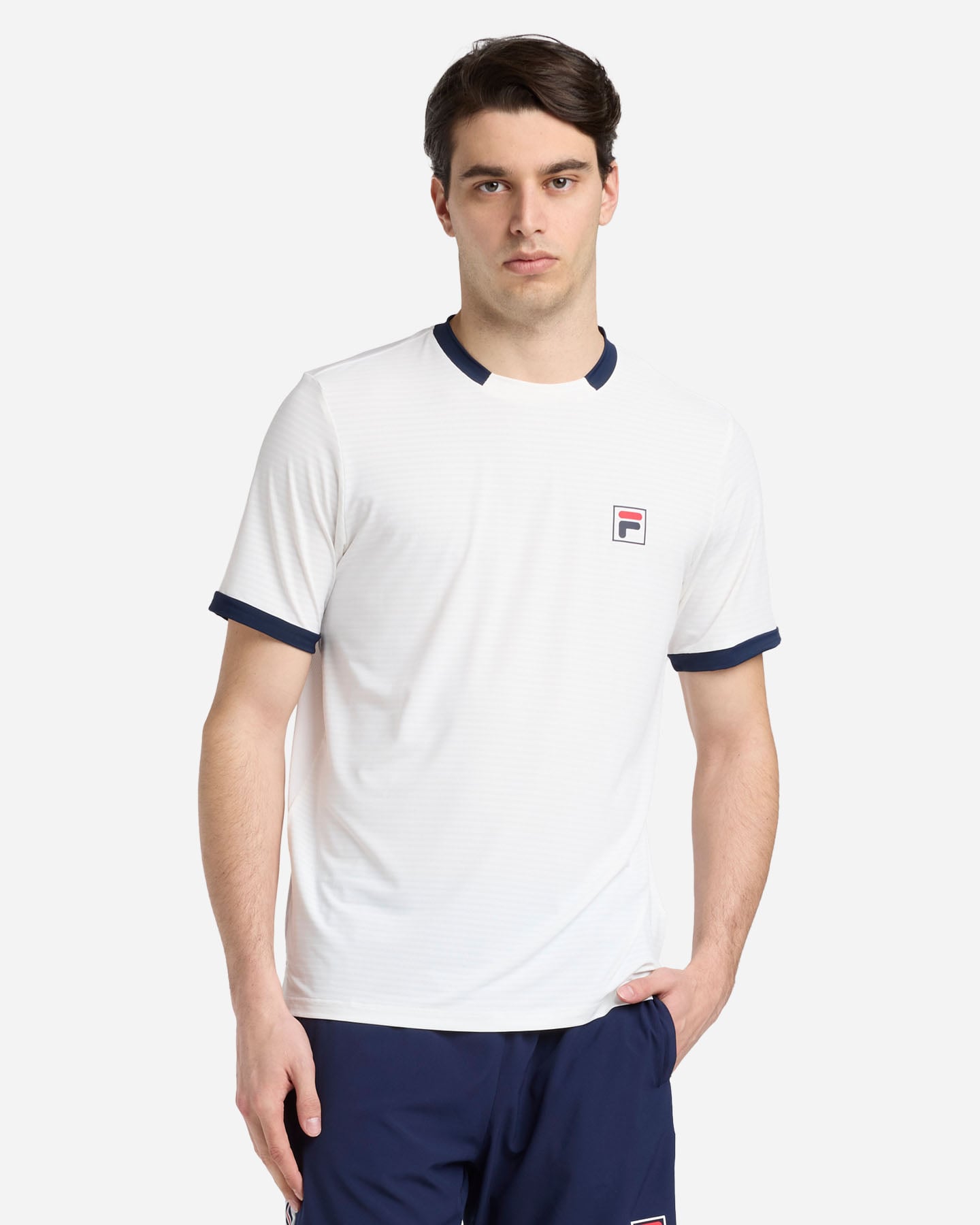 T-shirt tennis FILA COURT LINE M - Bianco - 1 | Cisalfa Sport