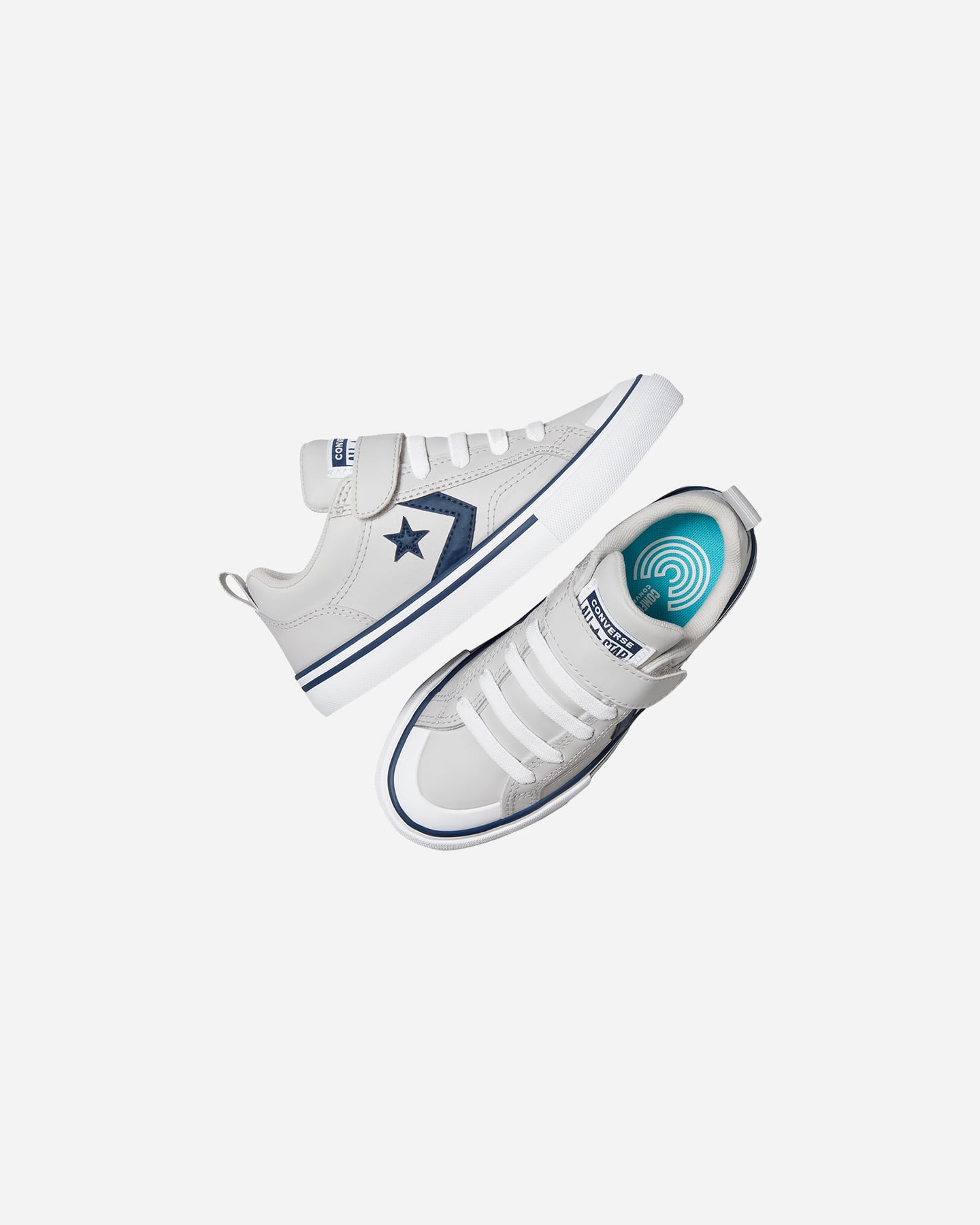 Scarpe sneakers CONVERSE PRO BLAZE STRAP LTH EASY ON LOW JR - Grigio - 2 | Cisalfa Sport