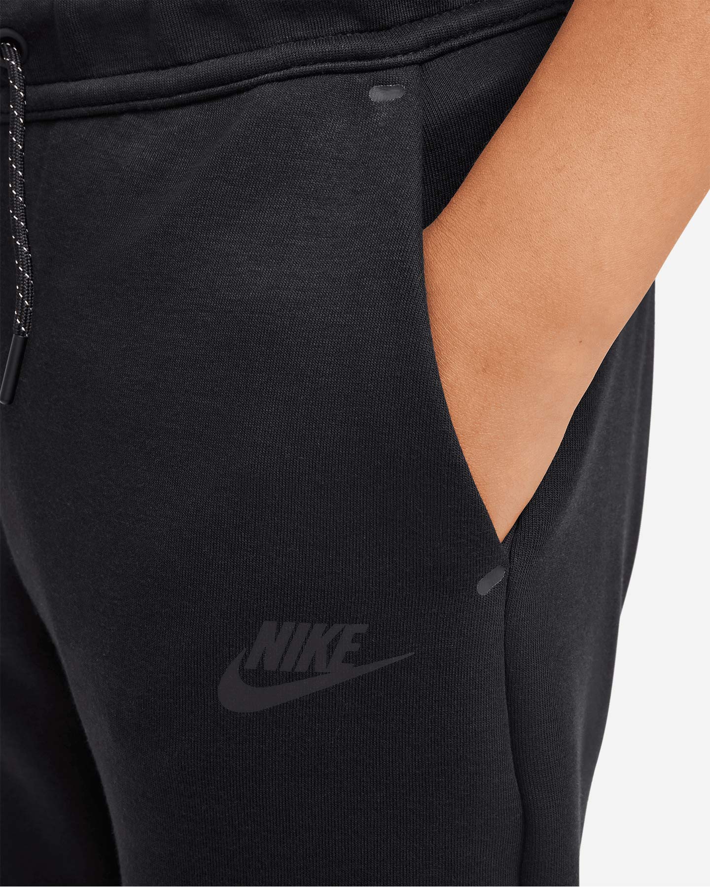 Pantalone NIKE TECH FLEECE 2 JR - Nero - 4 | Cisalfa Sport