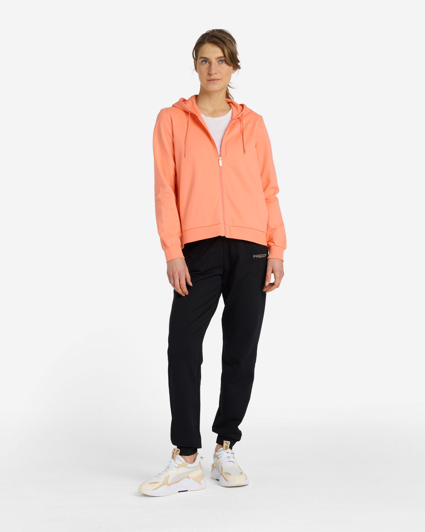 Felpa FREDDY SMALL LOGO W - Arancione - 2 | Cisalfa Sport