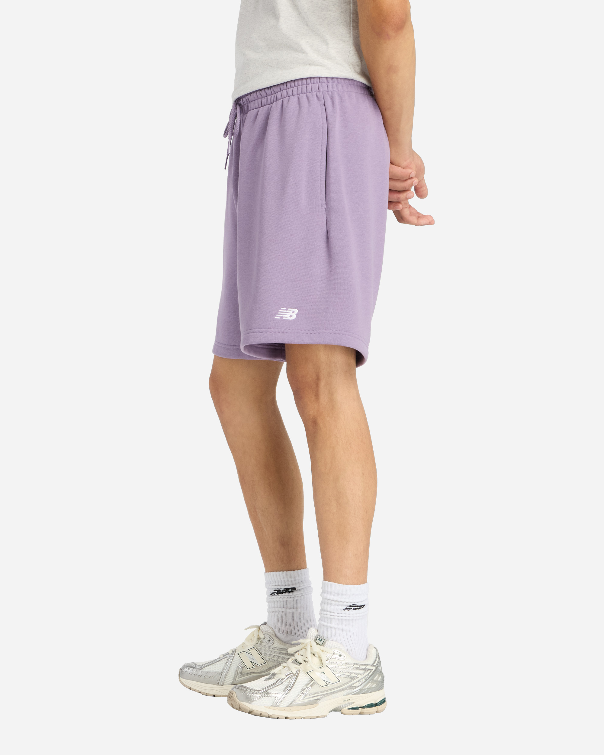 Pantaloncini NEW BALANCE ESSENTIAL SMALL LOGO M - Viola - 1 | Cisalfa Sport