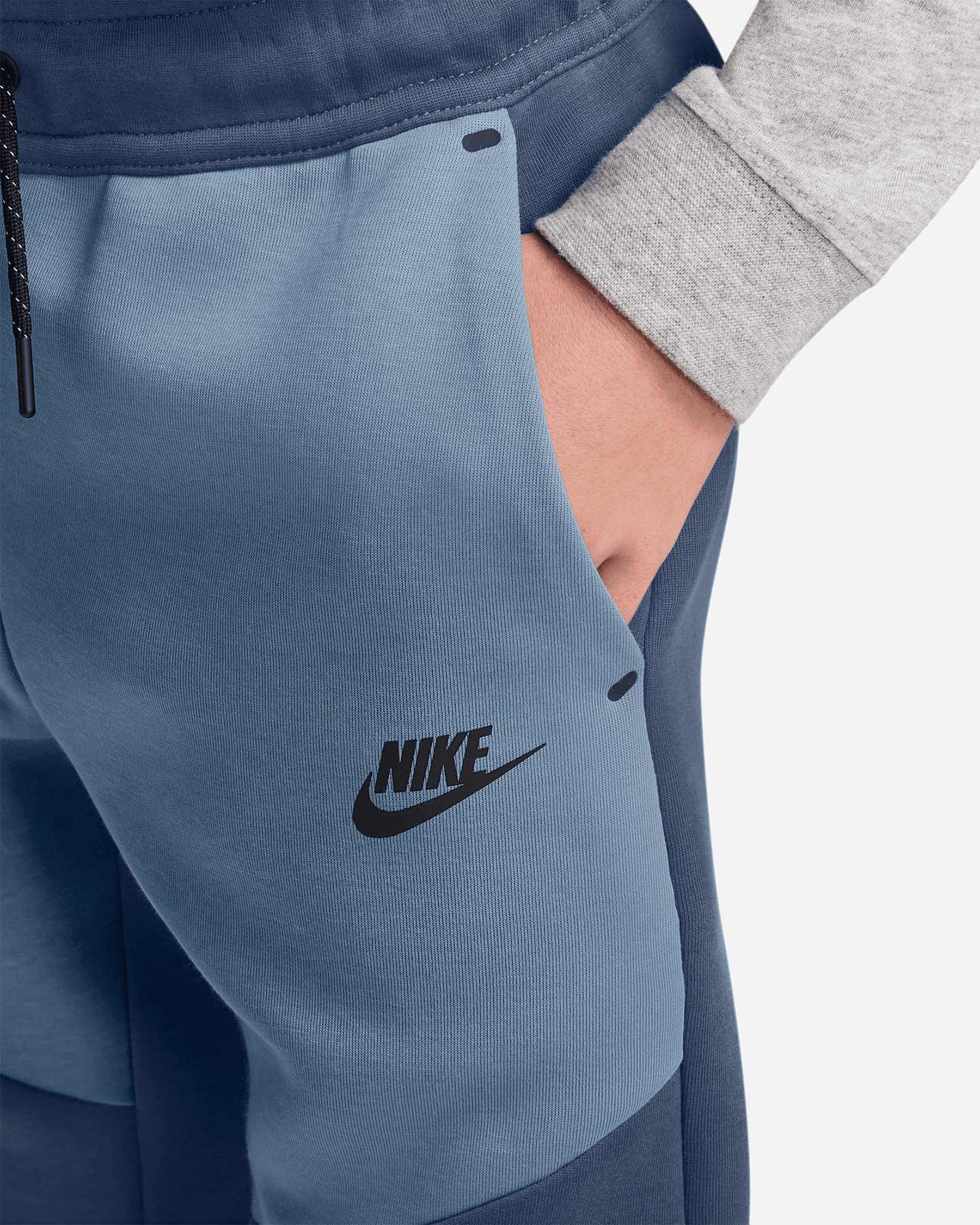 Pantalone NIKE TECH FLEECE 2 JR - Blu Navy - 2 | Cisalfa Sport